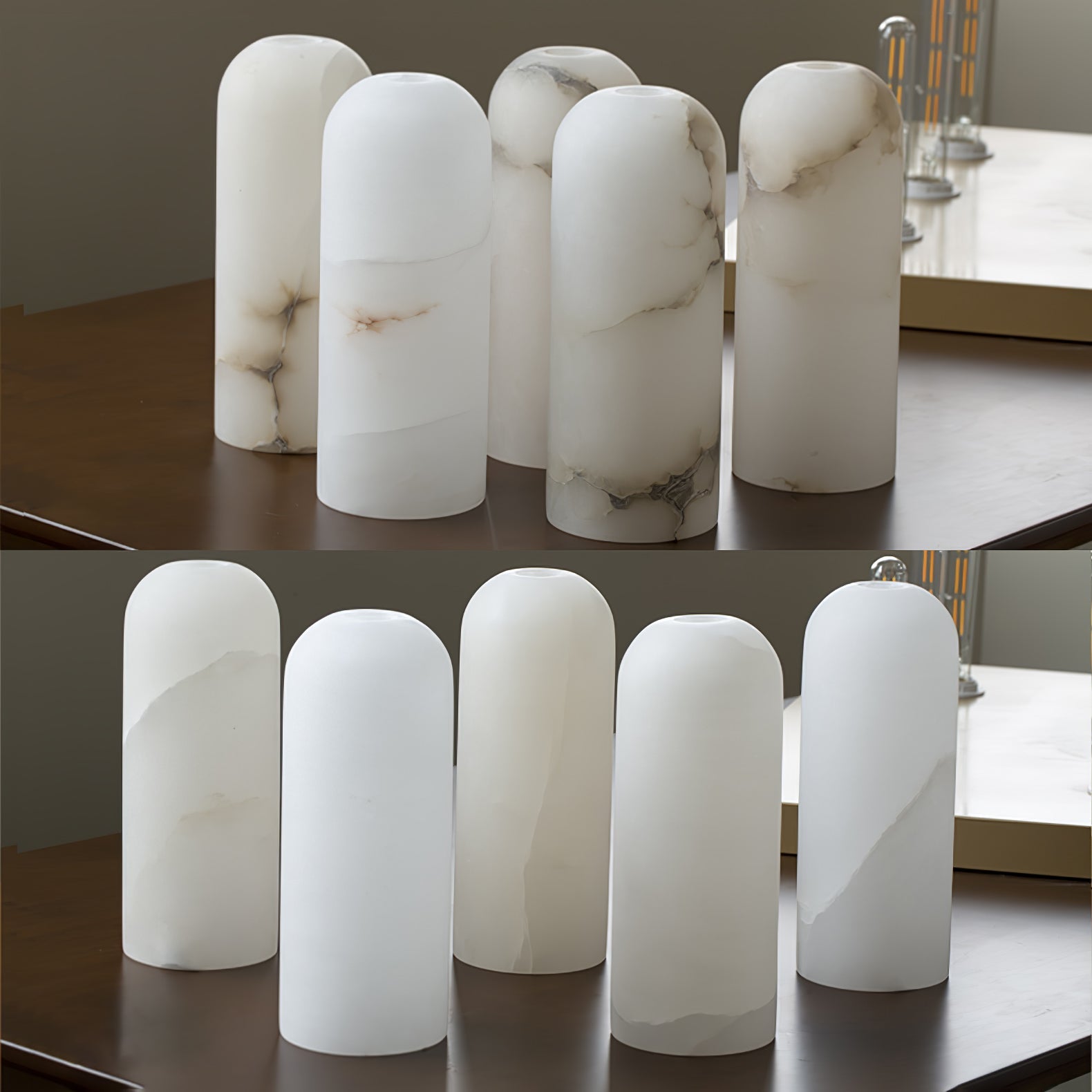 Vaelara Pendant Alabaster Wall Light - Letslighting