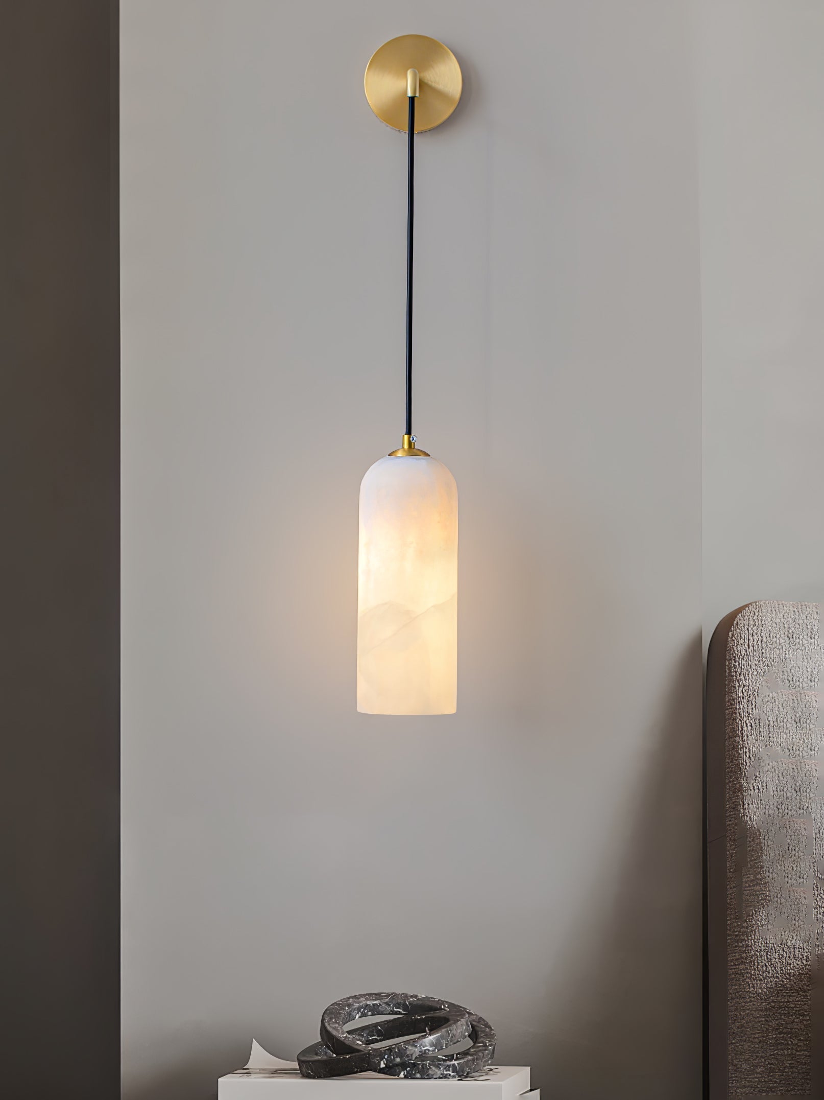 Vaelara Pendant Alabaster Wall Light - Letslighting