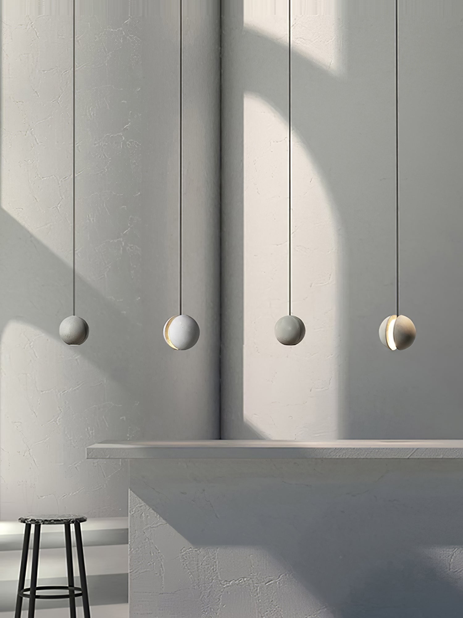 Moon Concrete Pendant Lamp - Letslighting