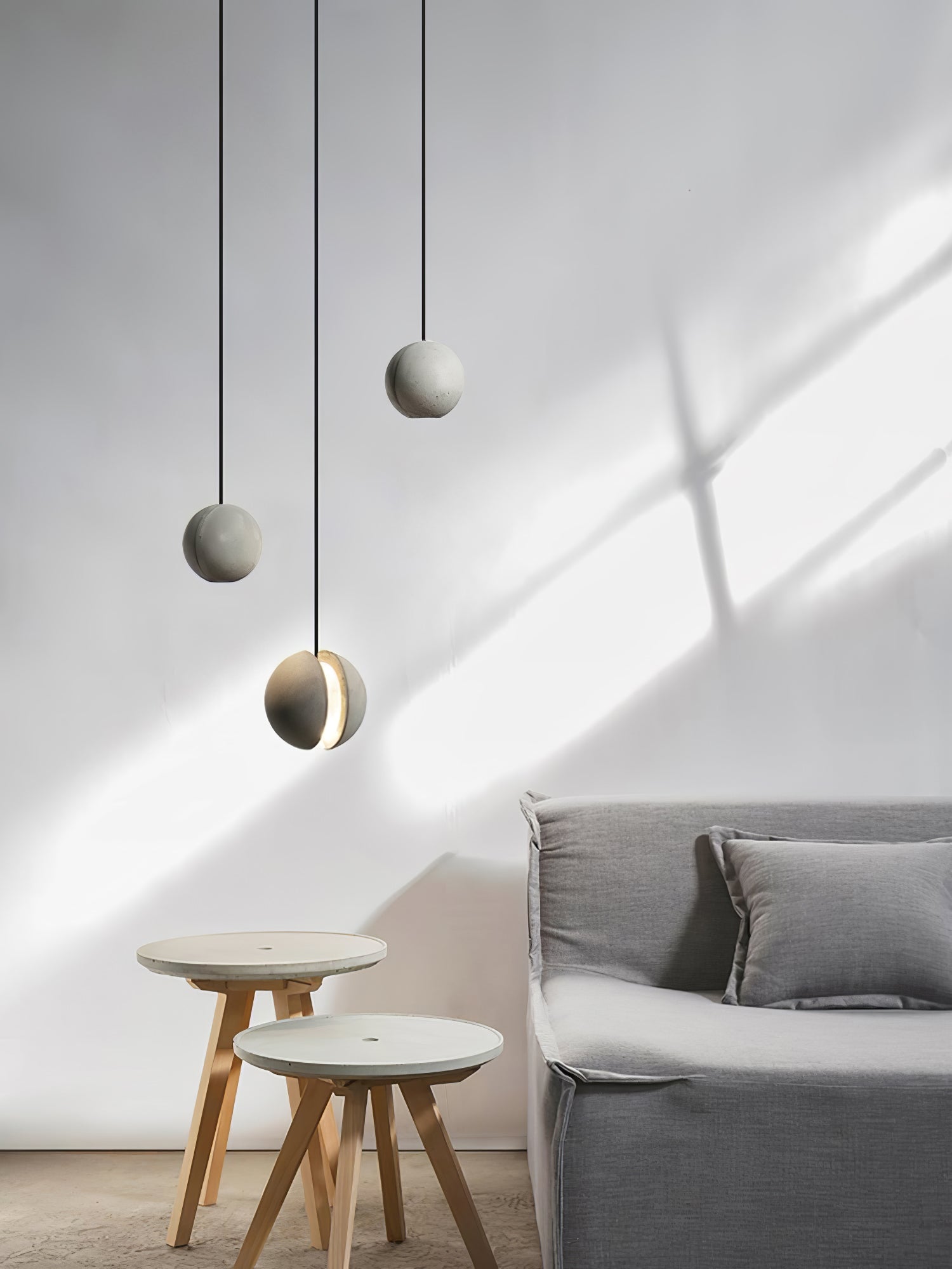 Moon Concrete Pendant Lamp - Letslighting