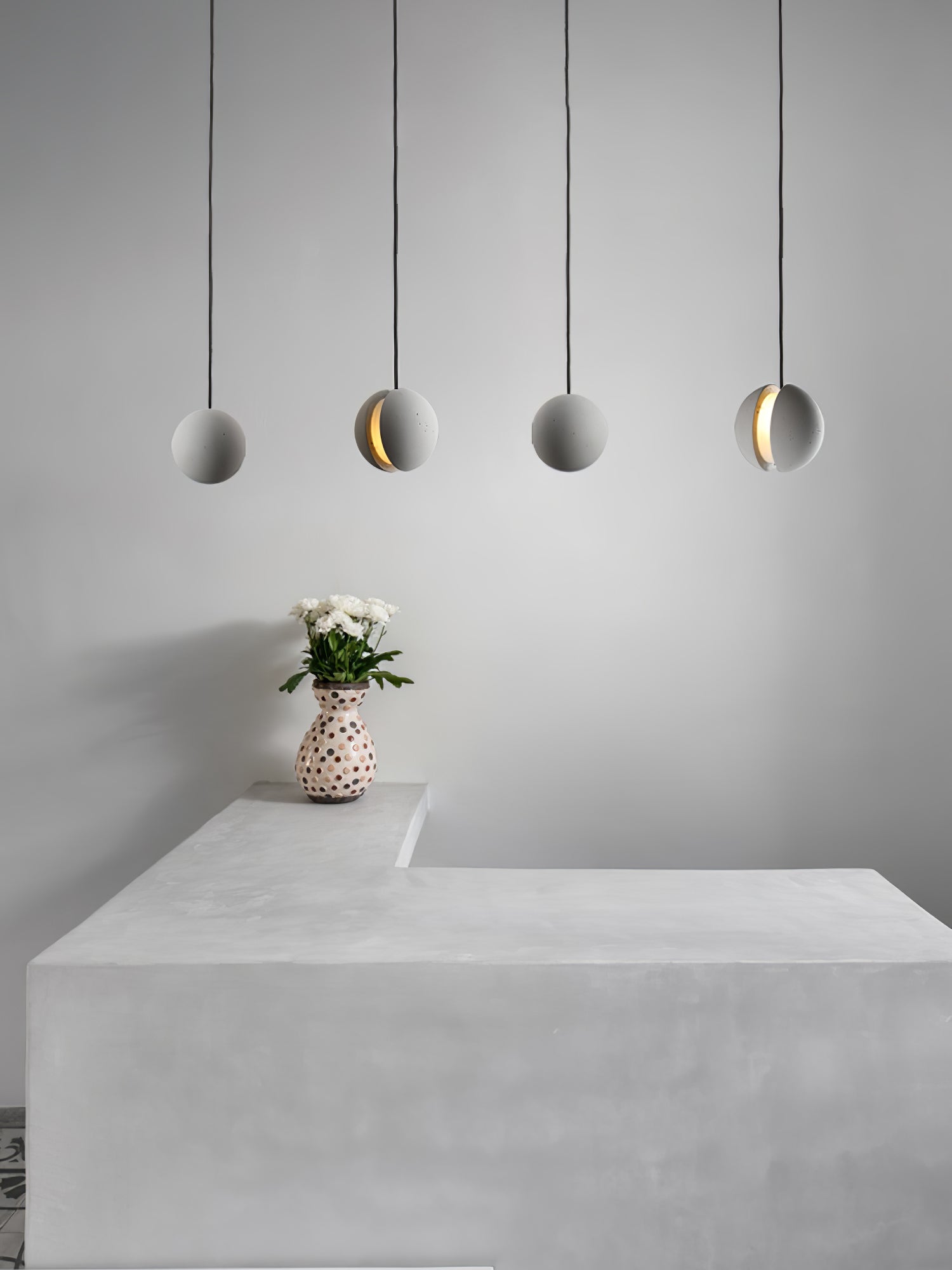Moon Concrete Pendant Lamp - Letslighting