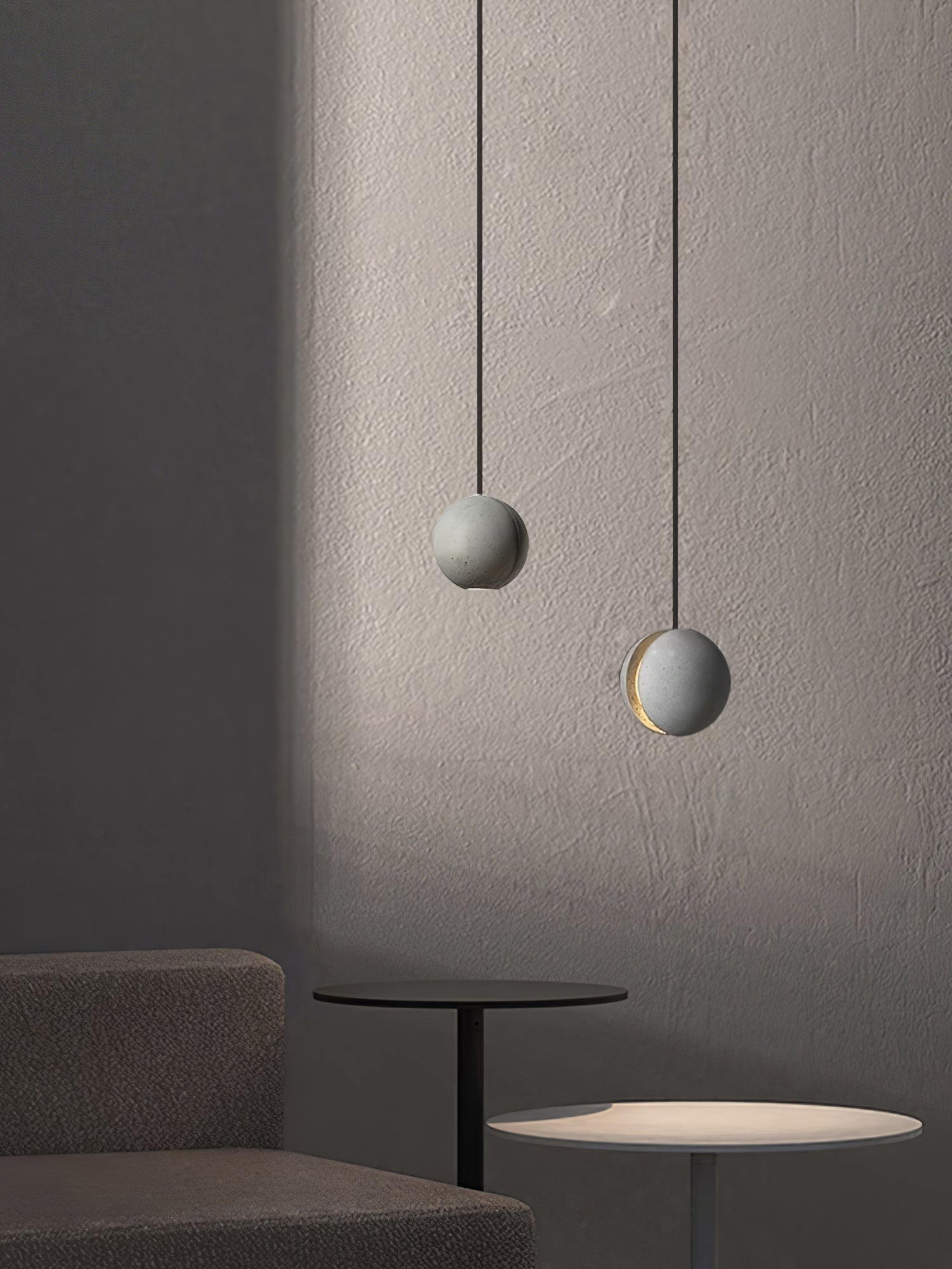 Moon Concrete Pendant Lamp - Letslighting