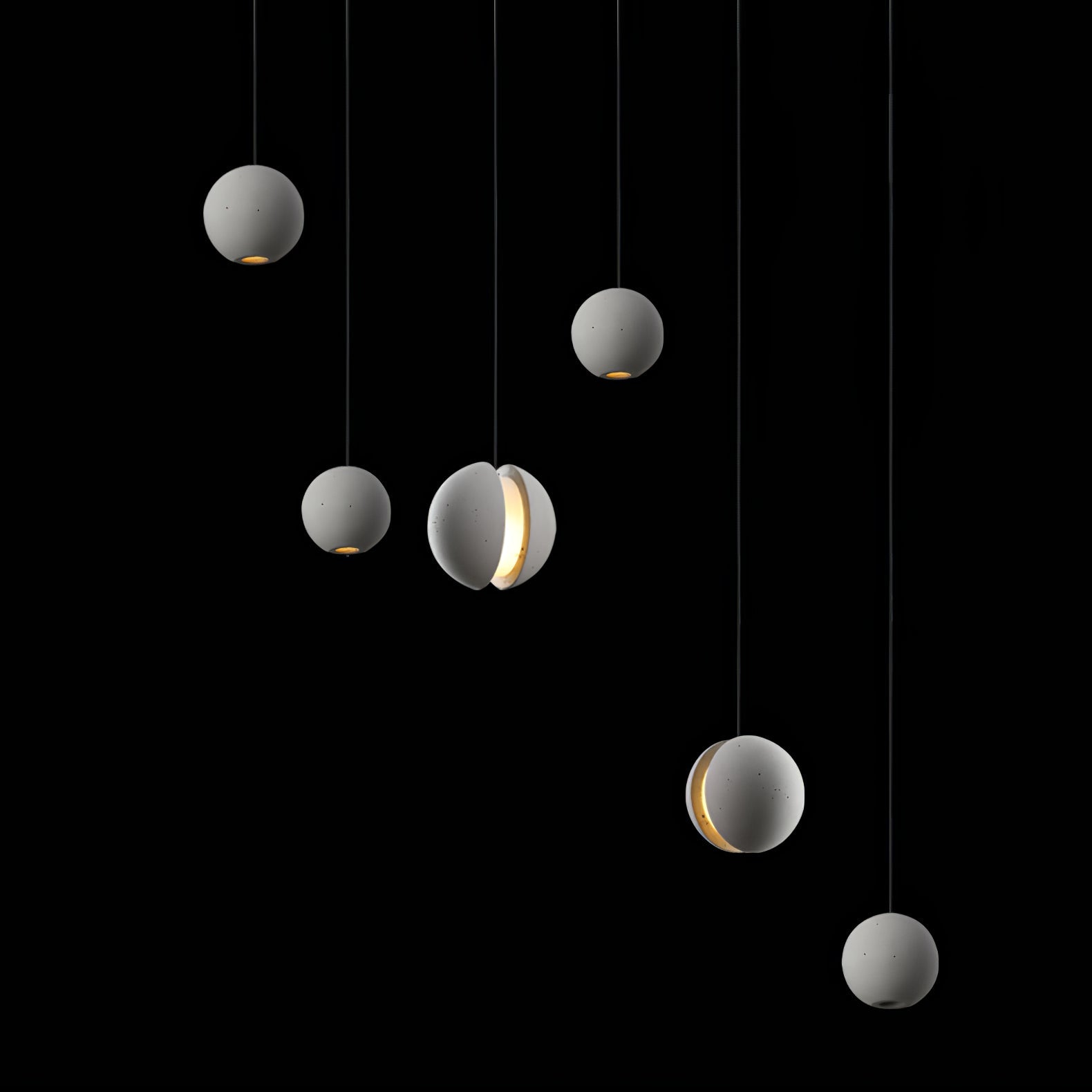 Moon Concrete Pendant Lamp - Letslighting