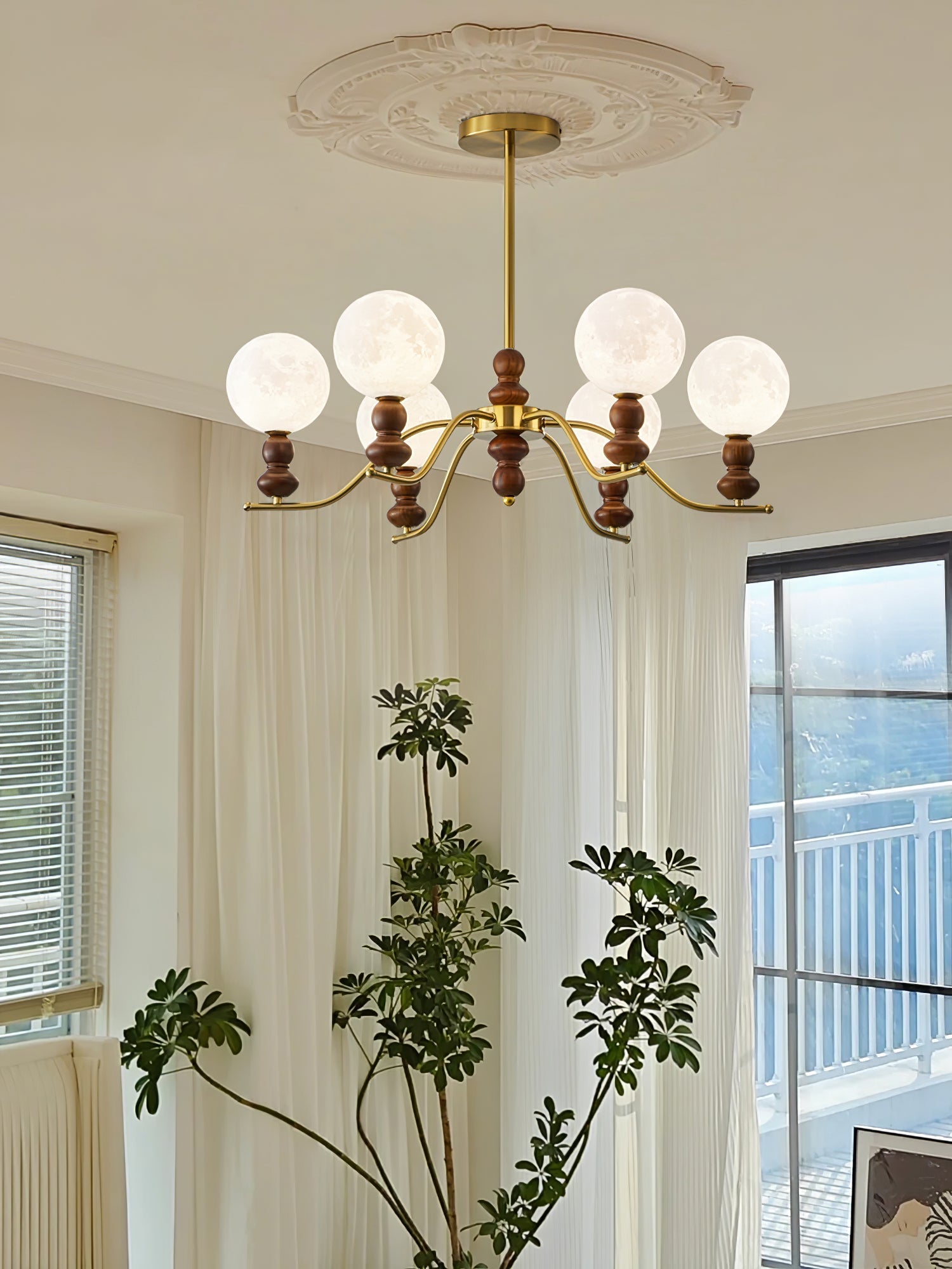 Moonlit Globe Chandelier - Letslighting