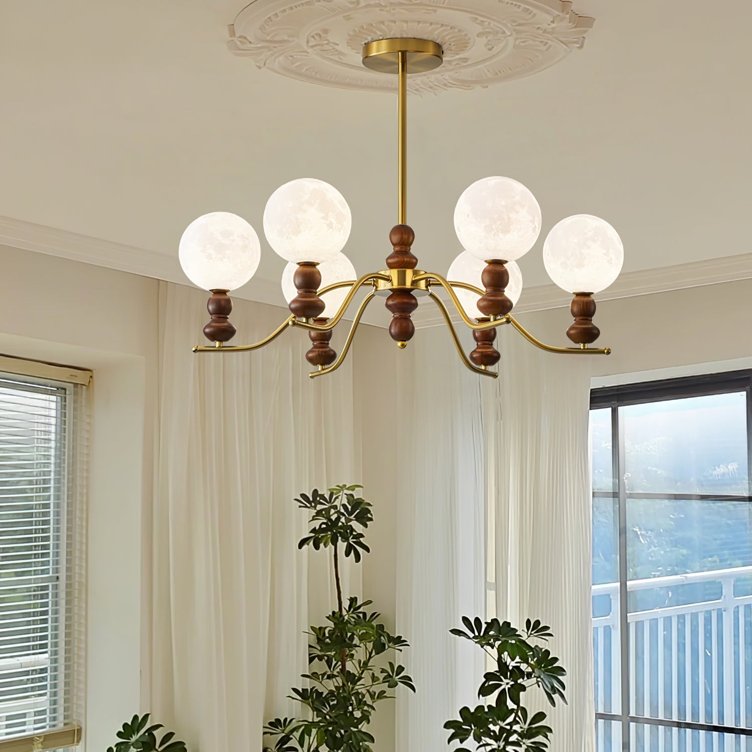 Moonlit Globe Chandelier - Letslighting