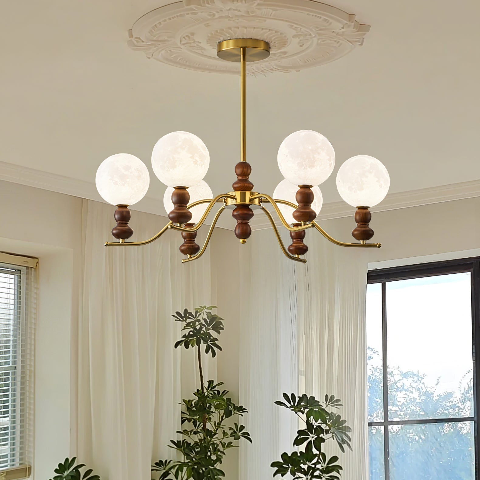 Moonlit Globe Chandelier - Letslighting