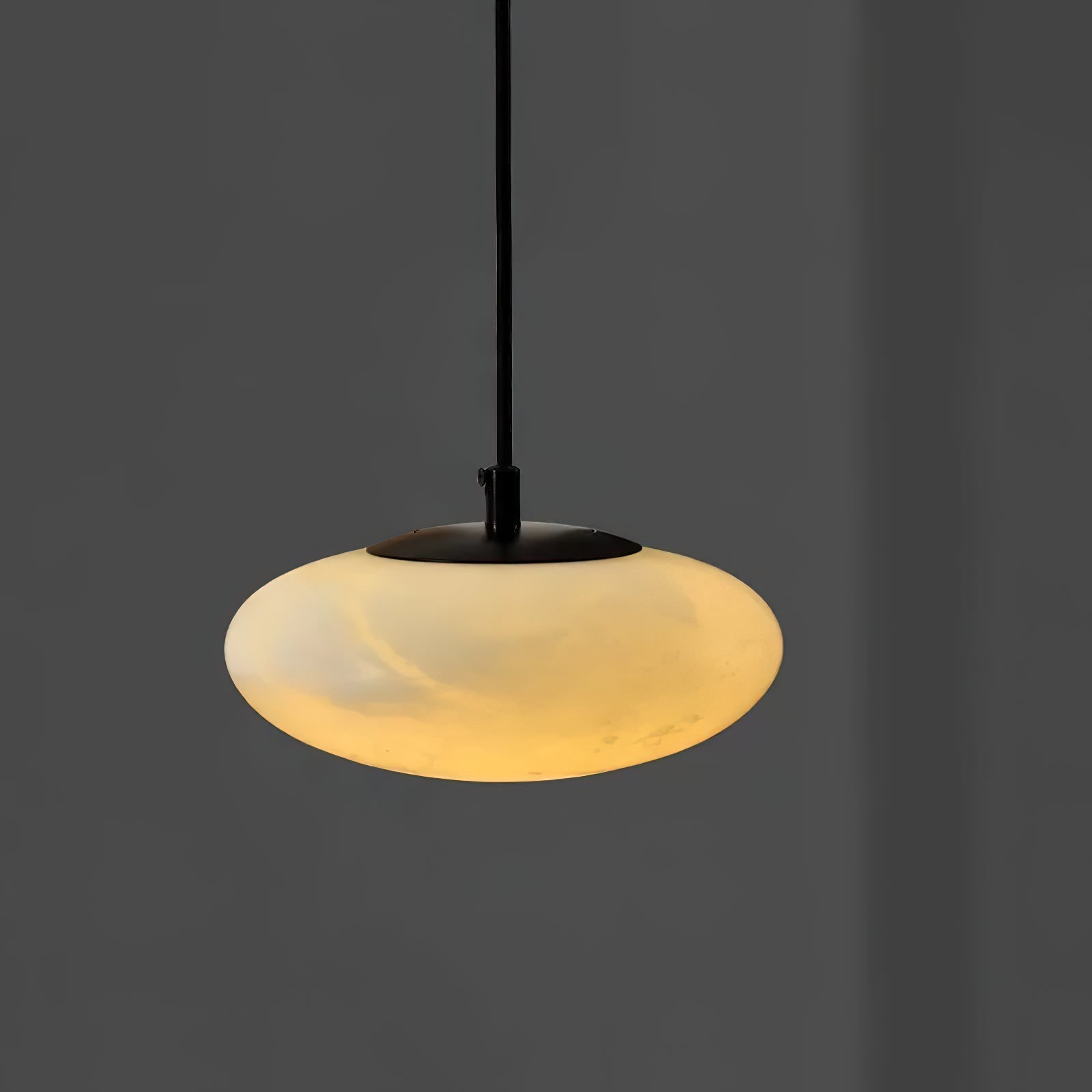 Cuthean Modern Minimalist Brass Alabaster Pendant Lamp - Lamp Copper