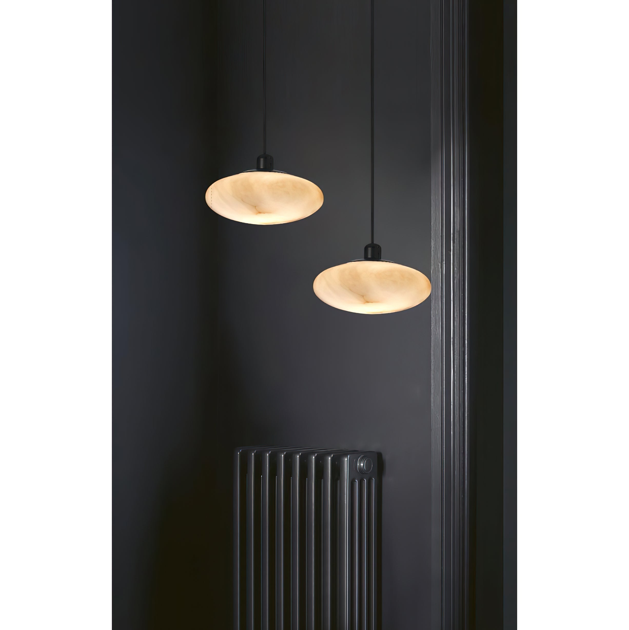 Cuthean Modern Minimalist Brass Alabaster Pendant Lamp - Lamp Copper