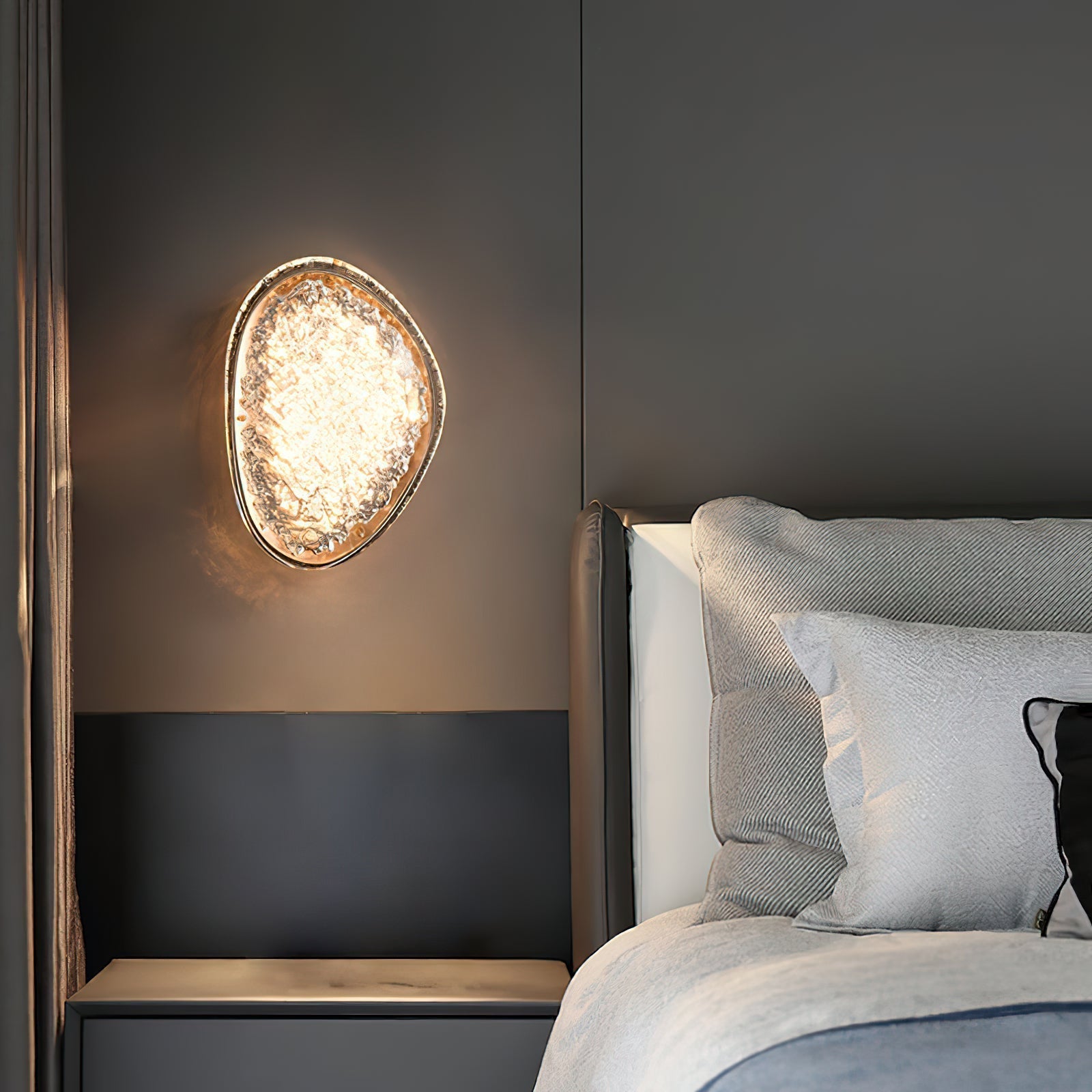 Alsolia Modern Minimalist Metal Sconce Wall Lamp - Lamp Copper