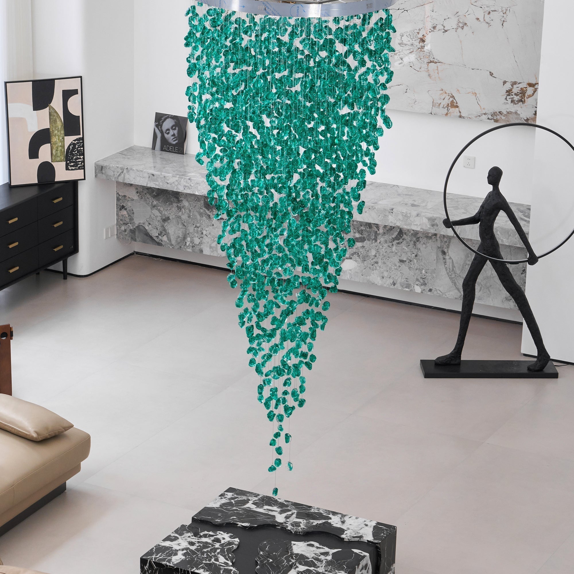 Veshaa Postmodern Luxury Stone Crystal Chandelier - Letslighting