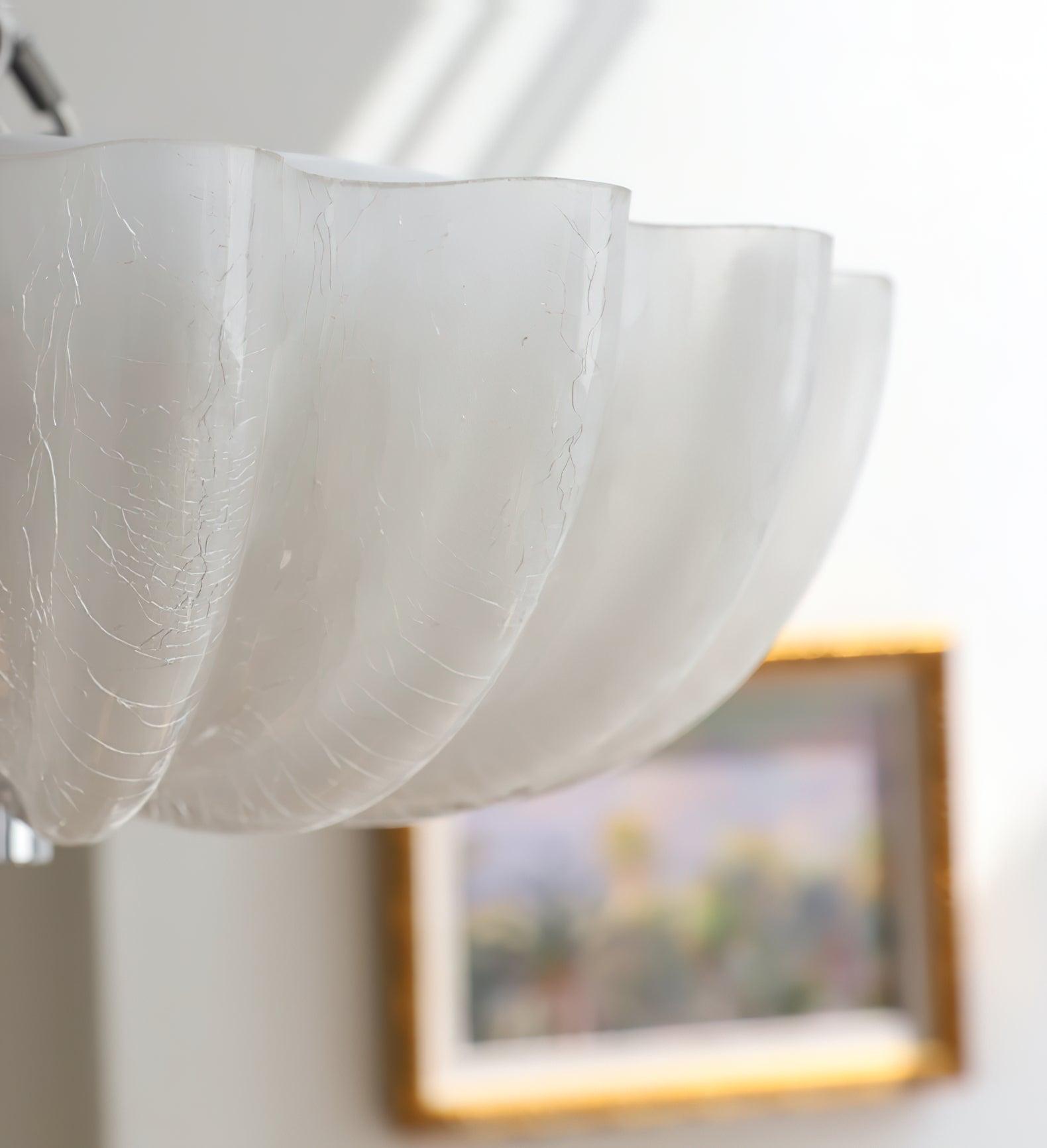 Aurora Ceiling Lamp Murano Blown Glass Shell Inspired - Letslighting