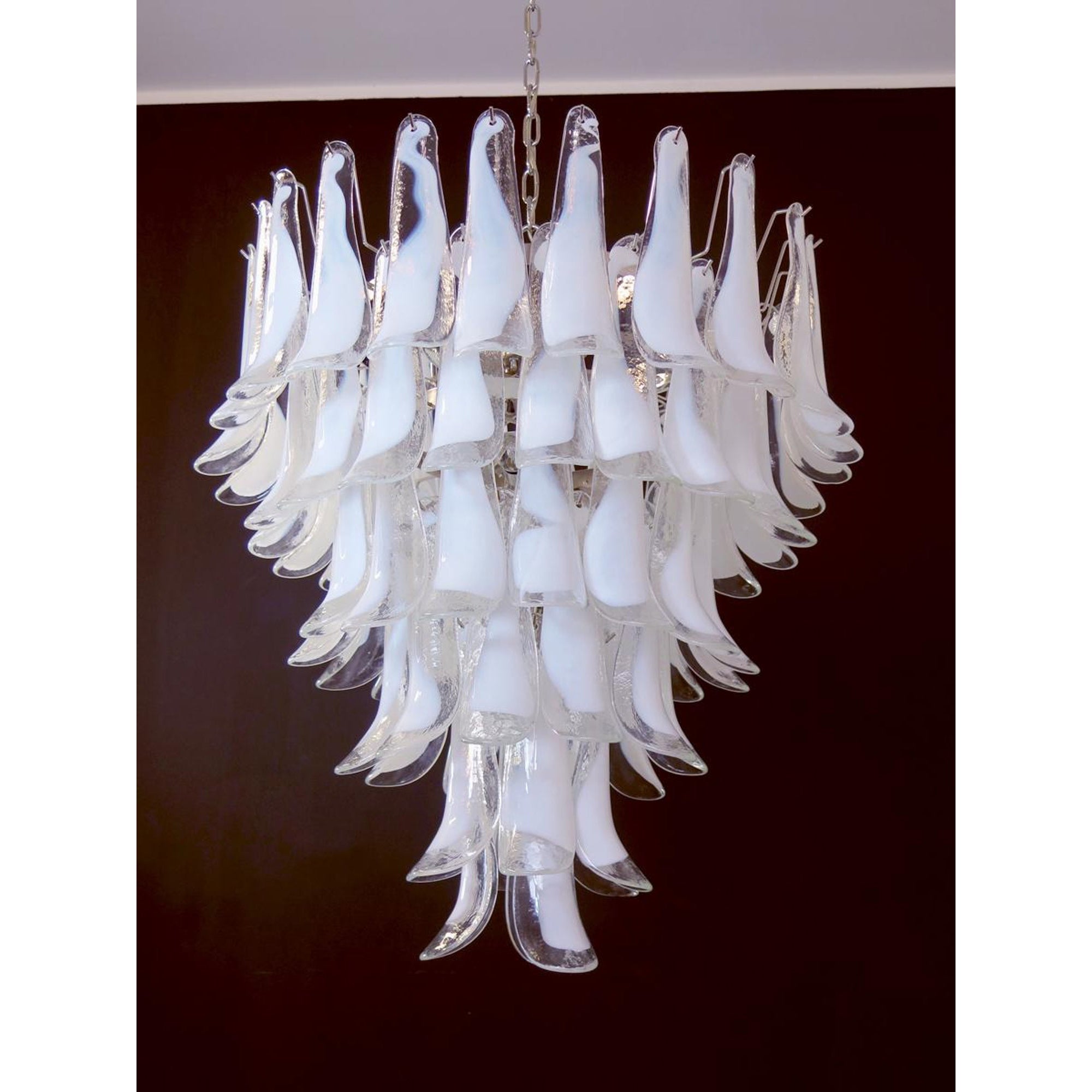 Alsorisra Postmodern Luxury Petal Glass Chandelier - Lamp Copper