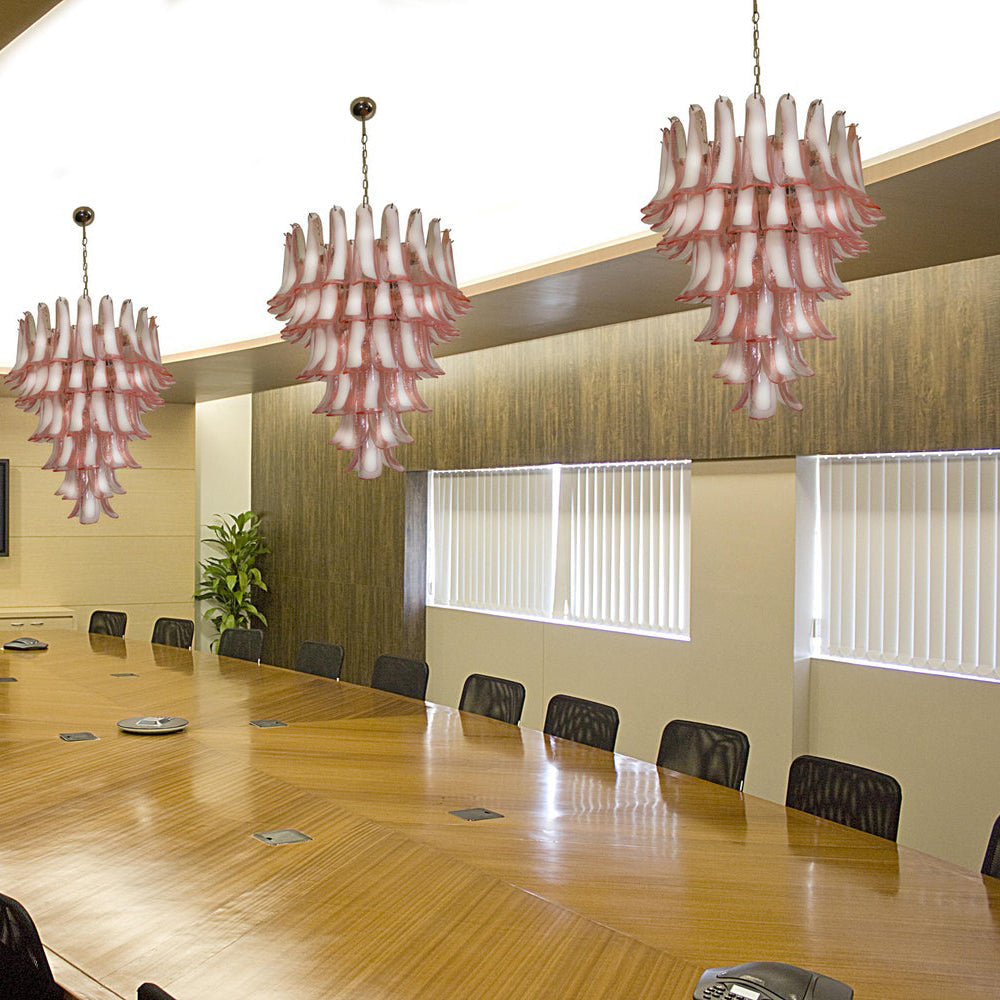 Alsorisra Postmodern Luxury Petal Glass Chandelier - Lamp Copper