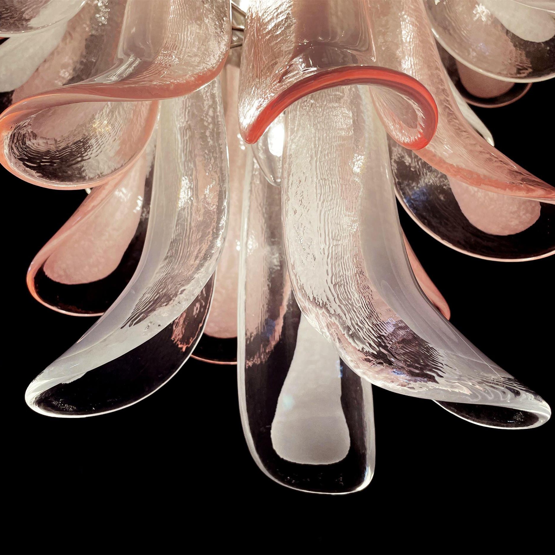 Alsorisra Postmodern Luxury Petal Glass Chandelier - Lamp Copper