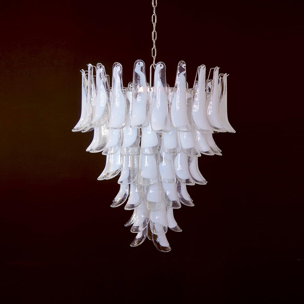 Alsorisra Postmodern Luxury Petal Glass Chandelier - Lamp Copper