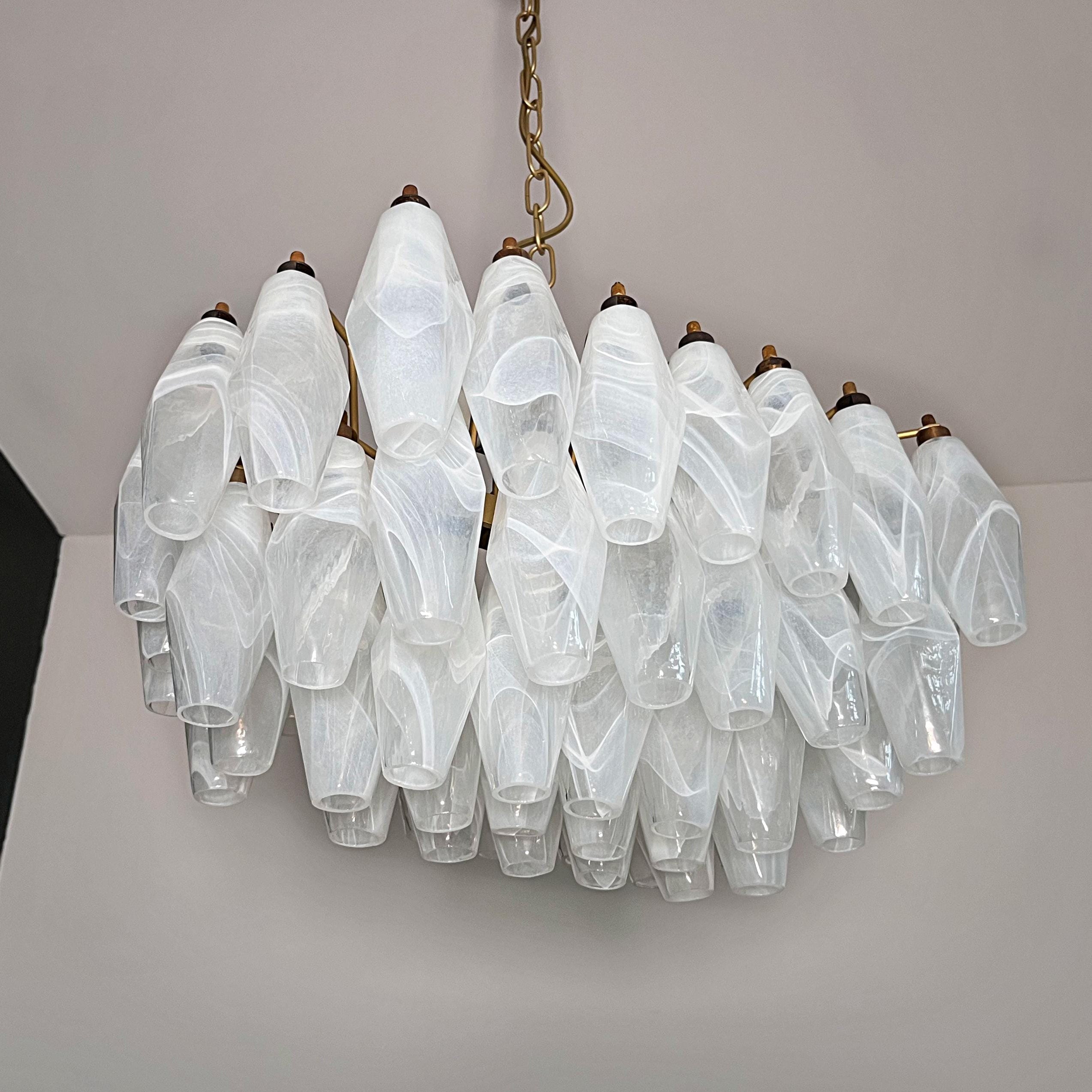 Ardoriel Postmodern Luxury Poliedri Alabaster Chandelier - Lamp Copper