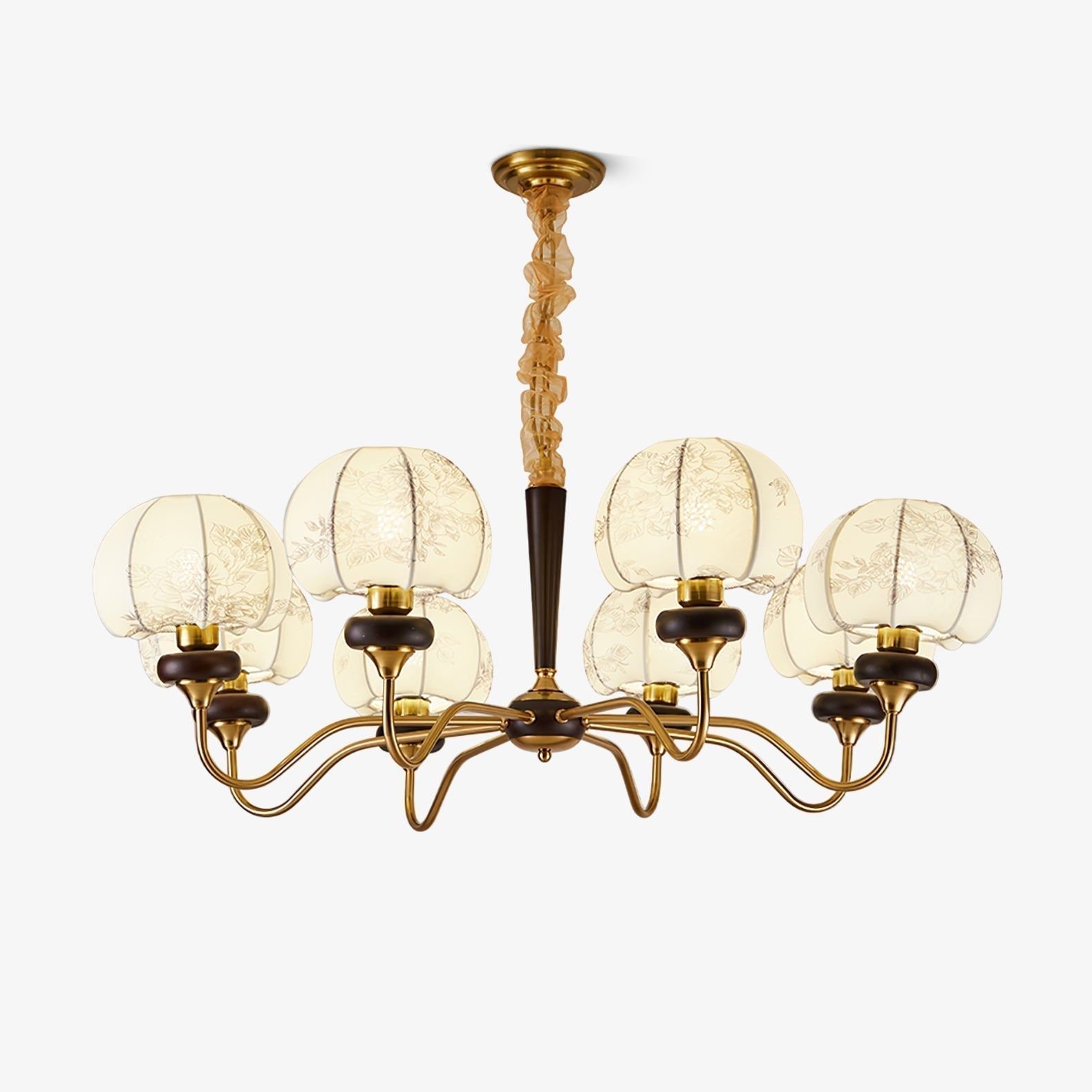 Orchid Vintage Fabric Chandelier - Letslighting