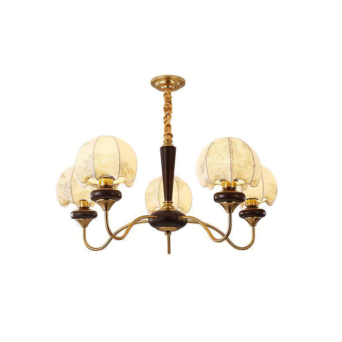 Orchid Vintage Fabric Chandelier - Letslighting