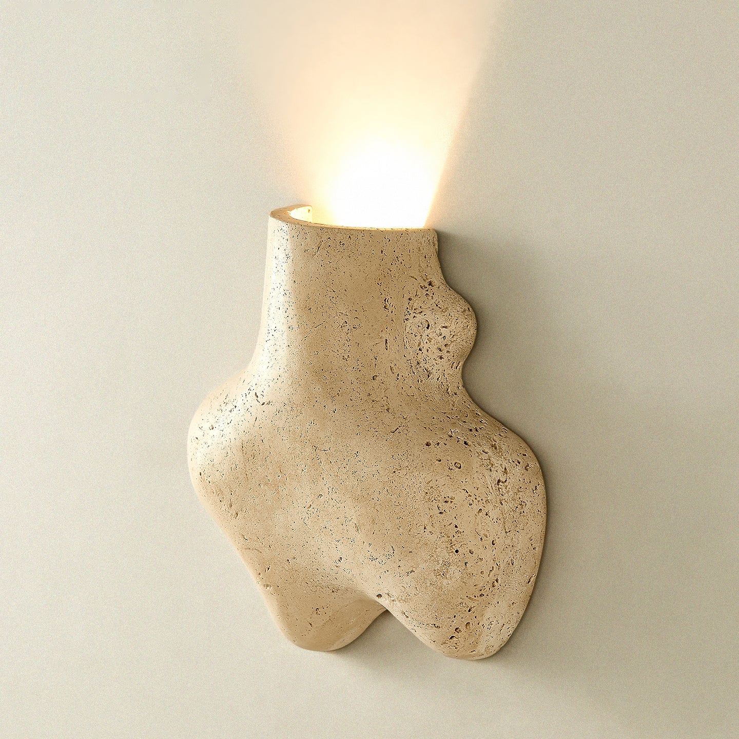 Zeloror Individual Creativity Travertine Wall Lamp - Lamp Copper