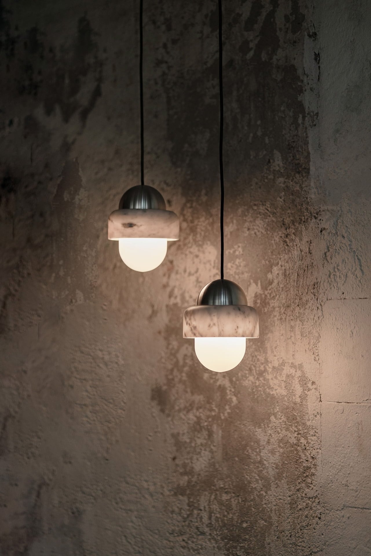 Elliren Modern Minimalist Marble Glass Pendant Lamp - Lamp Copper