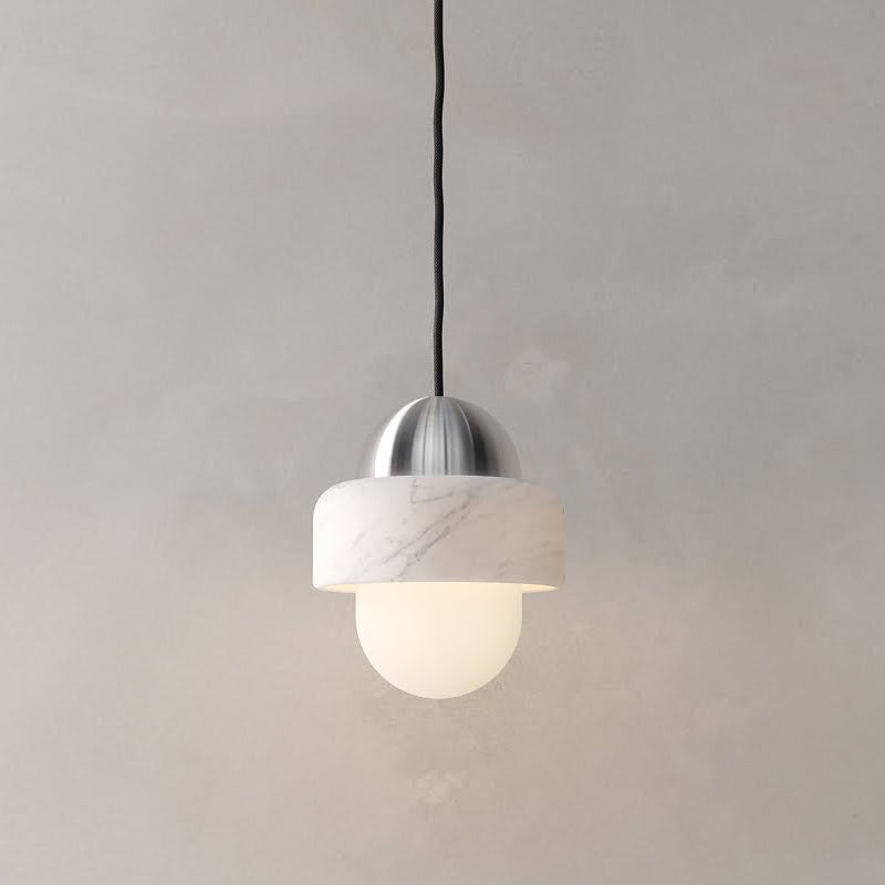 Elliren Modern Minimalist Marble Glass Pendant Lamp - Lamp Copper
