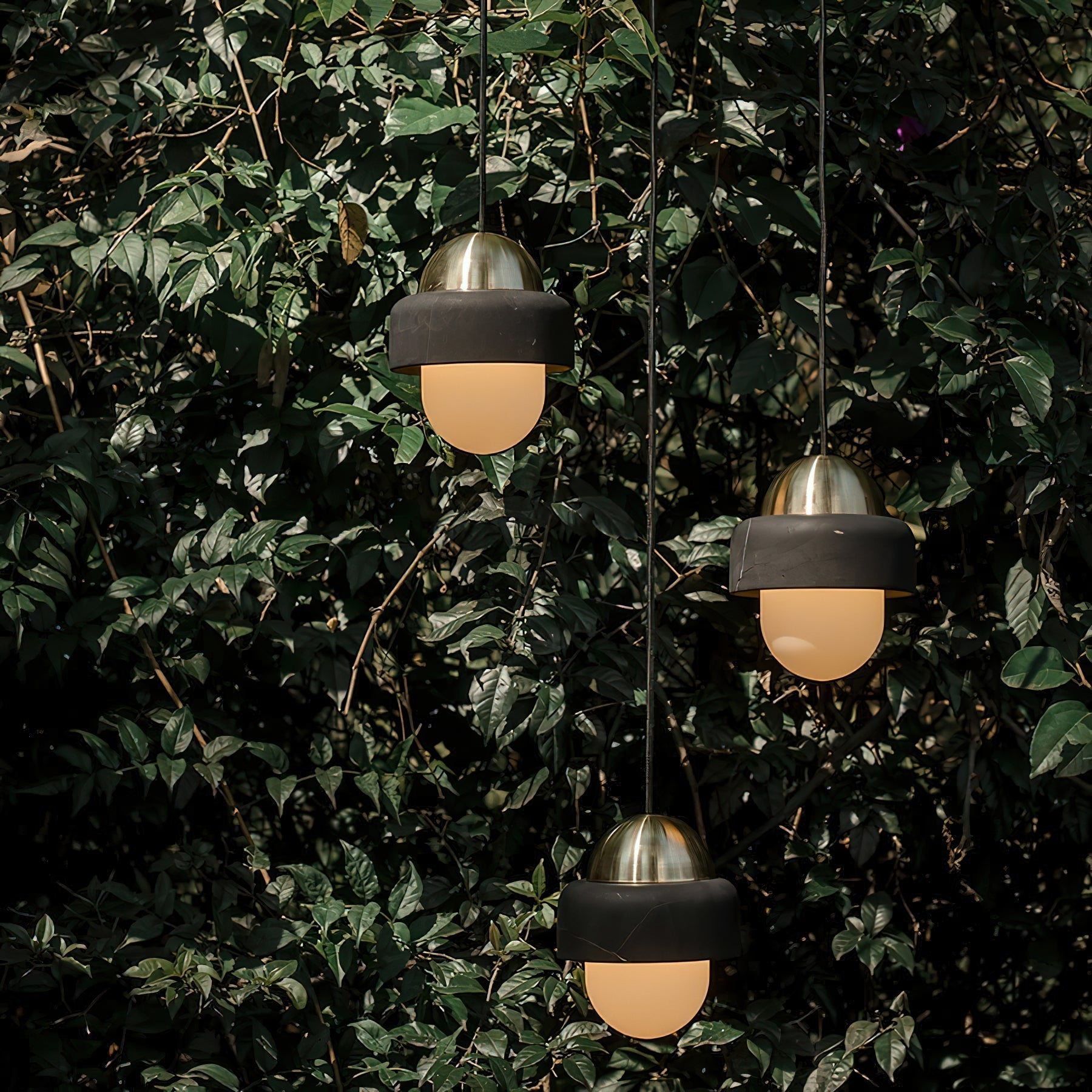 Elliren Modern Minimalist Marble Glass Pendant Lamp - Lamp Copper