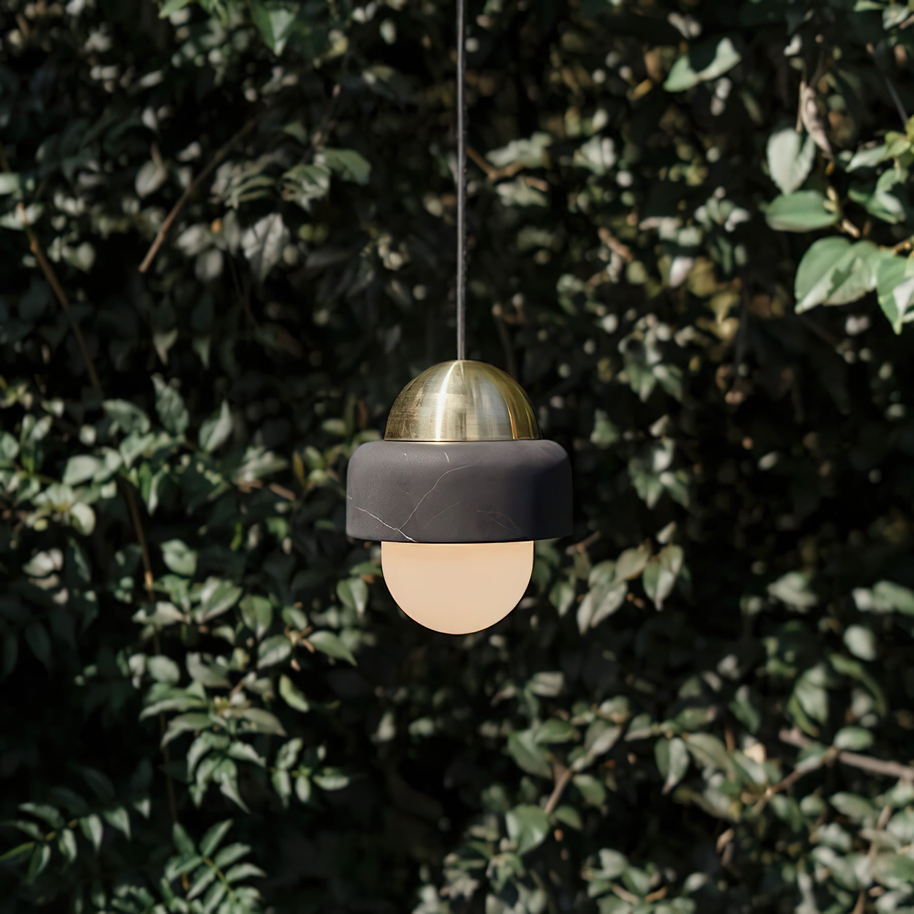 Elliren Modern Minimalist Marble Glass Pendant Lamp - Lamp Copper