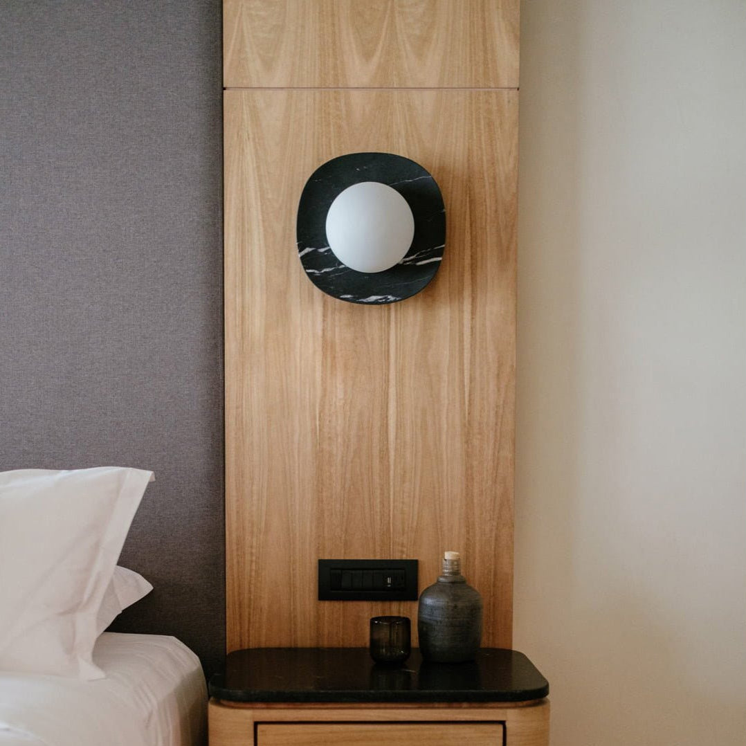 Cinoreth Modern Minimalist Marble Glass Wall Lamp - Lamp Copper