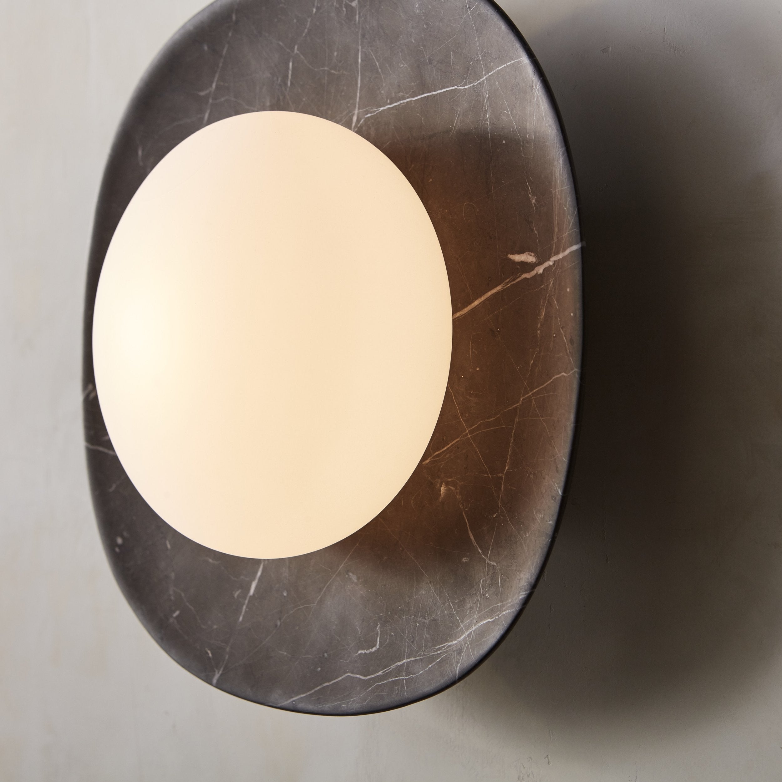 Cinoreth Modern Minimalist Marble Glass Wall Lamp - Lamp Copper