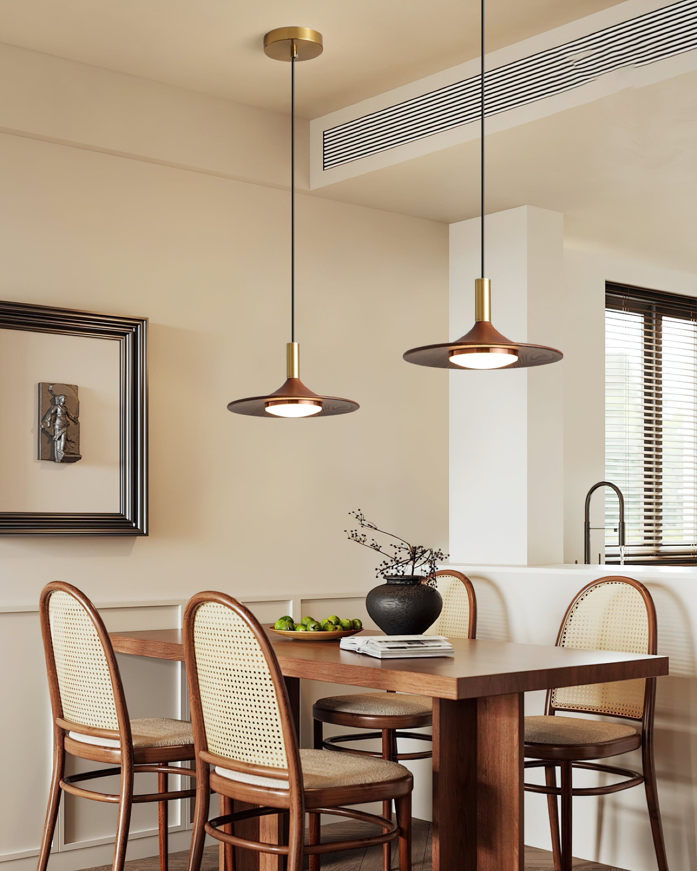 Pend­­ant Light Hat Shape Midcentury - Letslighting