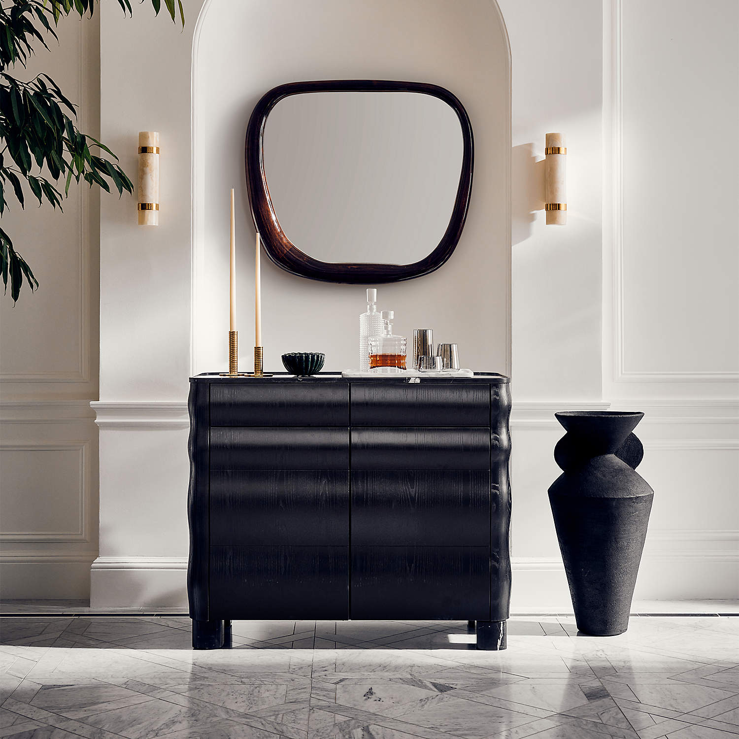 Zavaran Modern Minimalist Metal Onyx Wall Lamp - Lamp Copper