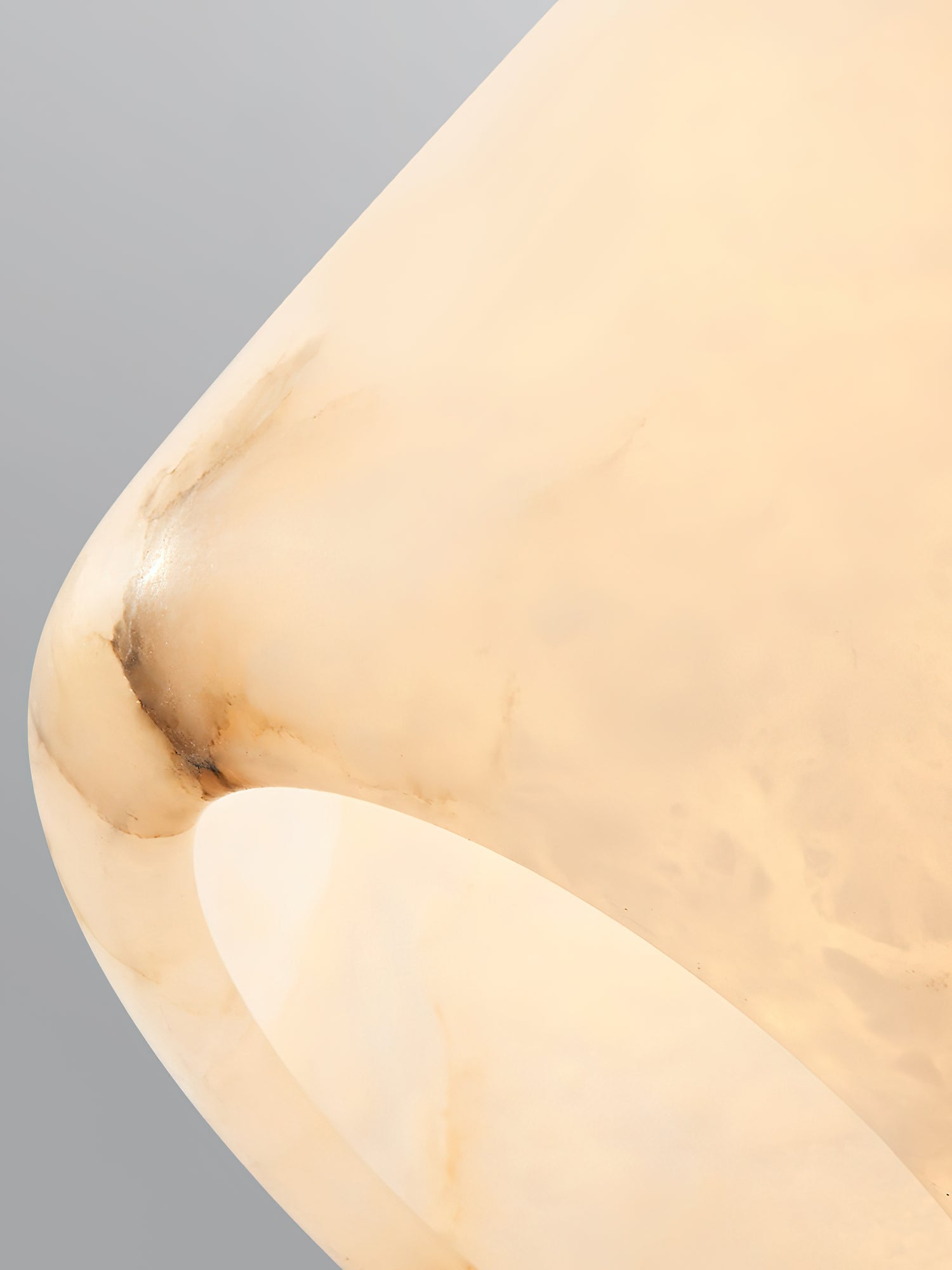 Eliriel Natural Small Alabaster Pendant Light - Lamp Copper