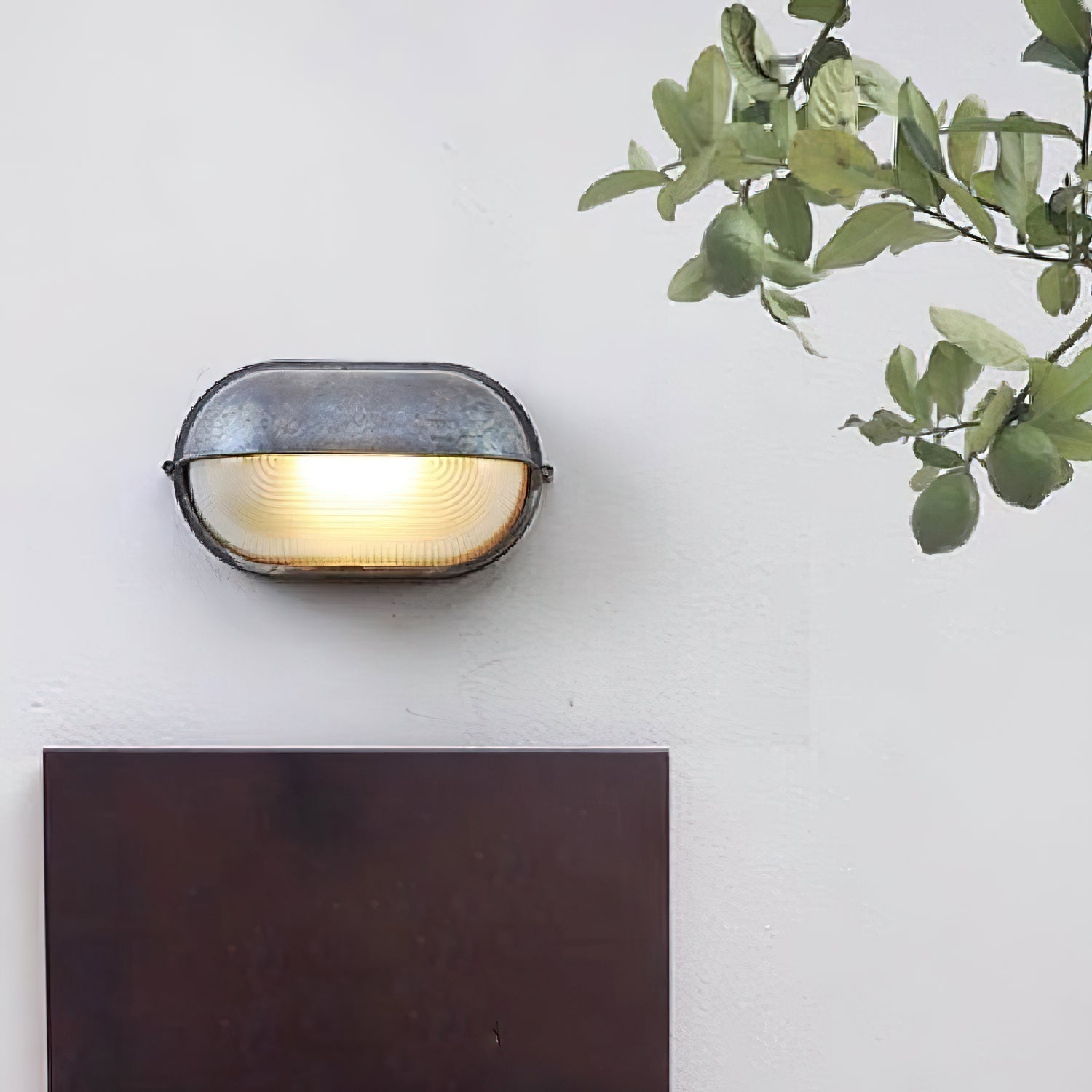 Ray Lámpara de Pared Exterior Impermeable Redonda/Elíptica
