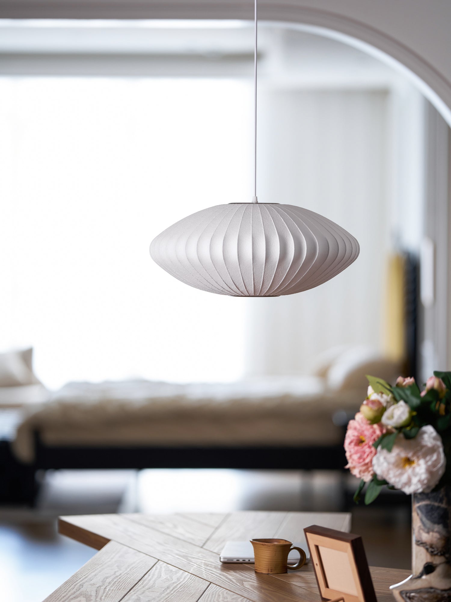 Bubble Mulberry Silk Pendant Lamp - Letslighting