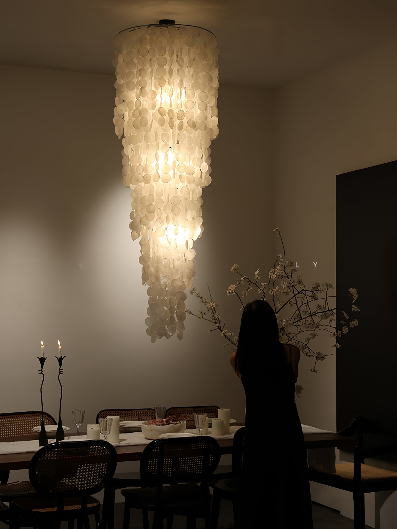 Eloryra Cascading Glass Chandelier - Letslighting