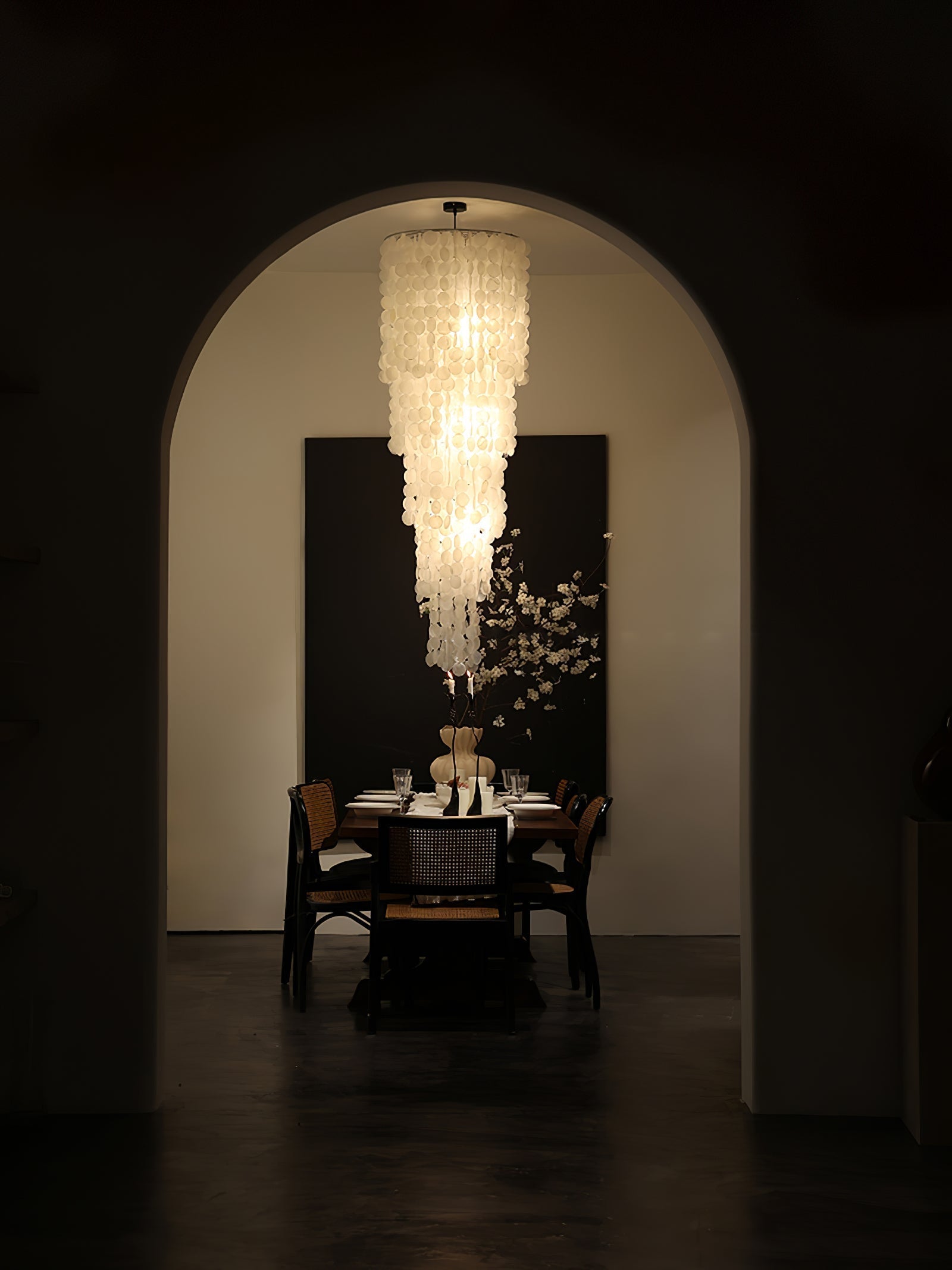 Eloryra Cascading Glass Chandelier - Letslighting