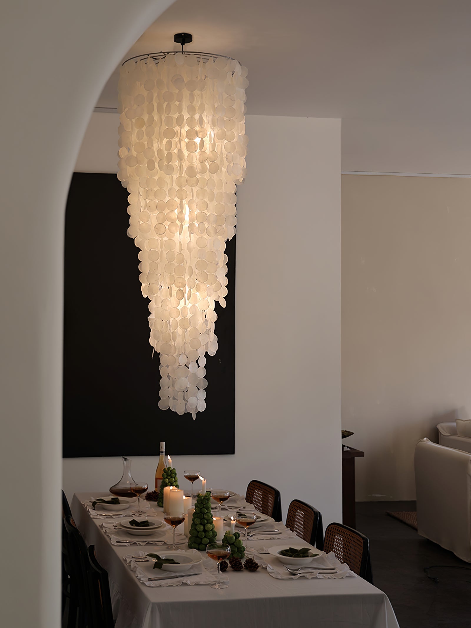 Eloryra Cascading Glass Chandelier - Letslighting