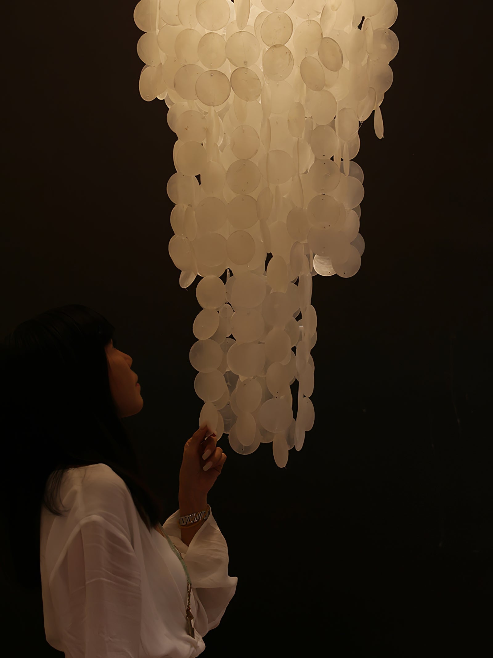 Eloryra Cascading Glass Chandelier - Letslighting