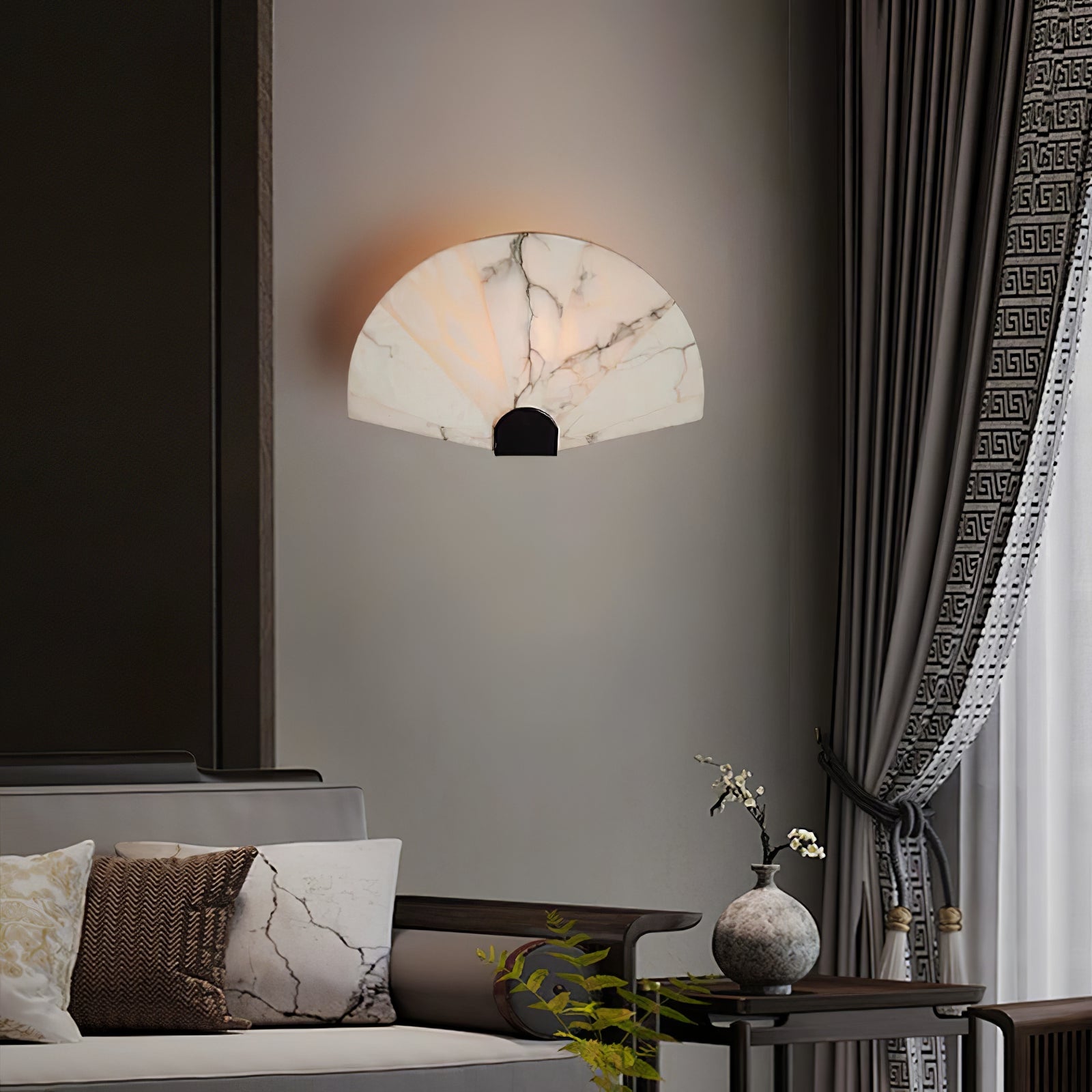 Aurelia Minimalist Alabaster Wall Light - Letslighting