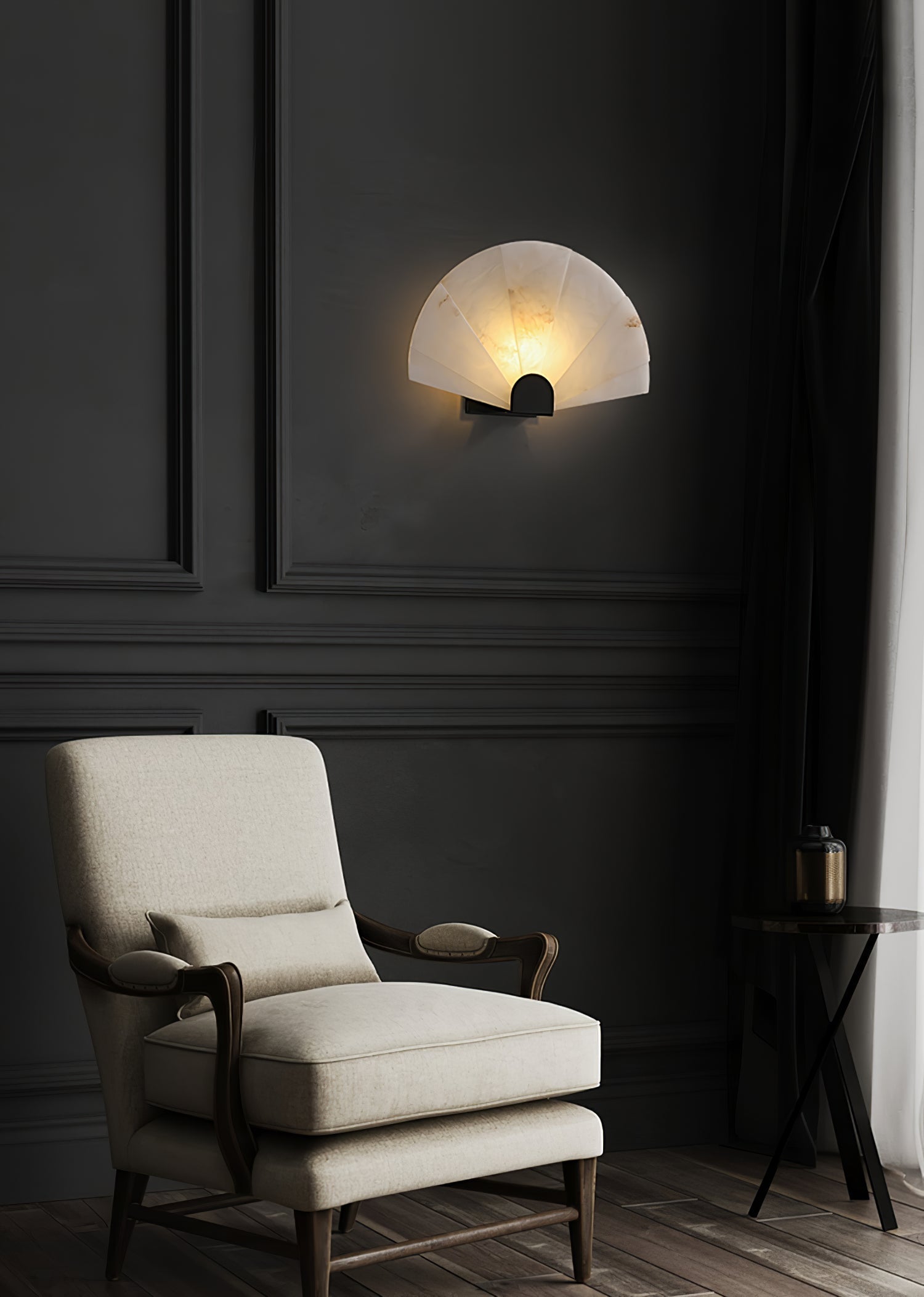 Aurelia Minimalist Alabaster Wall Light - Letslighting