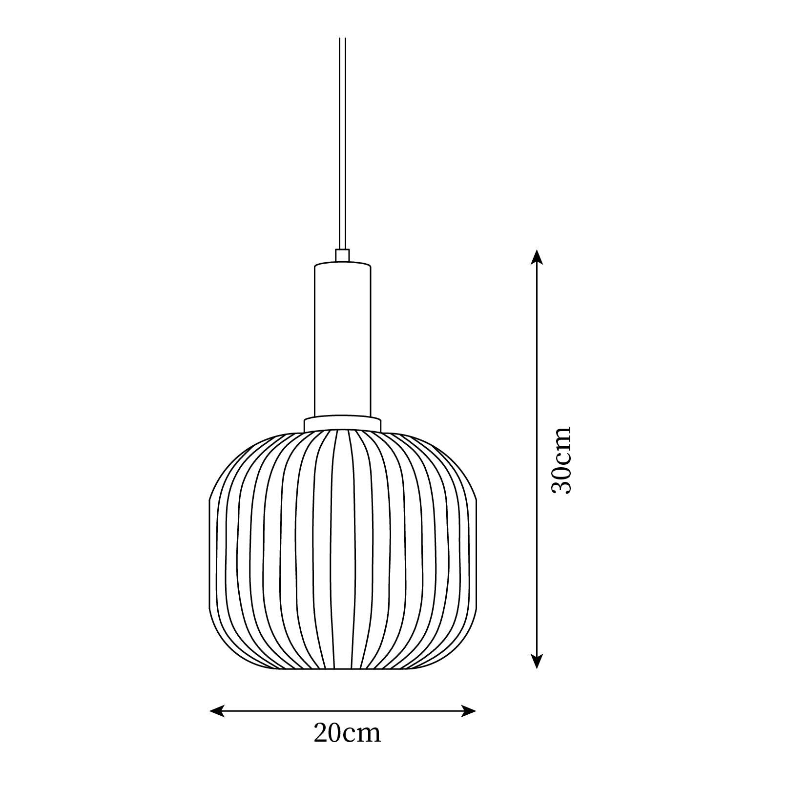 Elara Ribbed Pendant Lamp - Letslighting