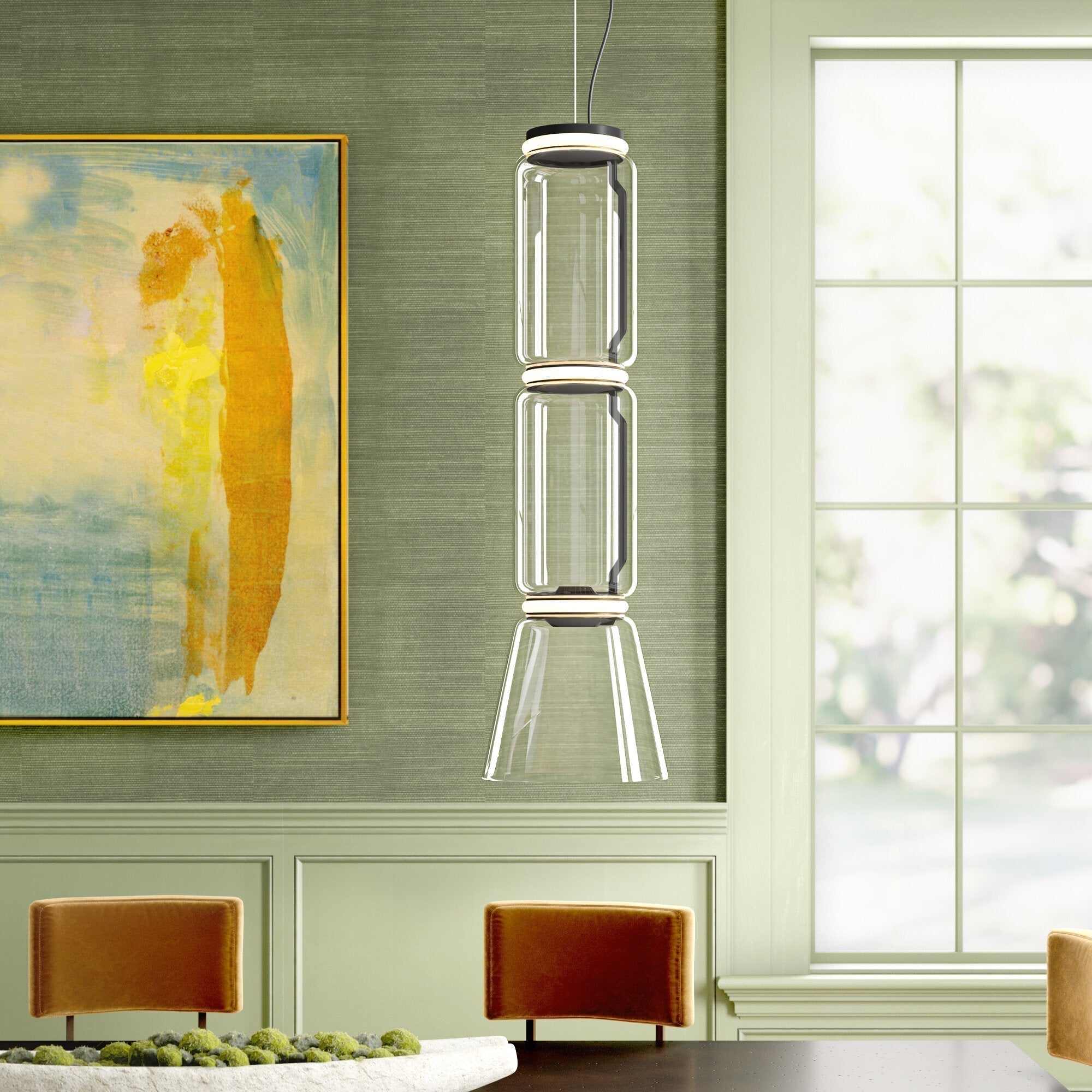 Cylindrical LED Pendant Light - Letslighting