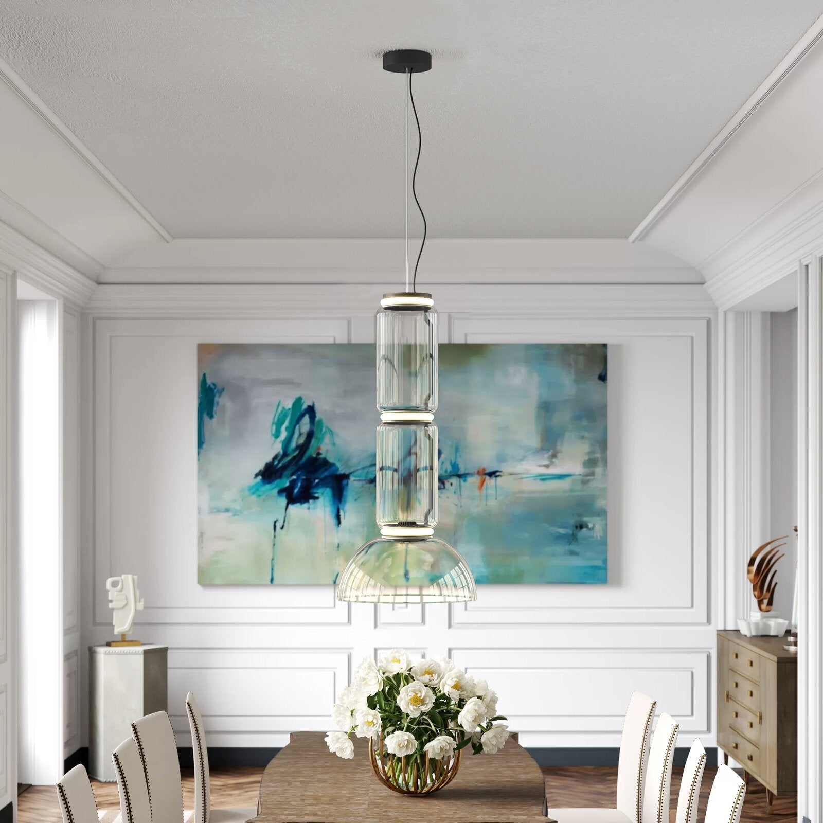 Cylindrical LED Pendant Light - Letslighting