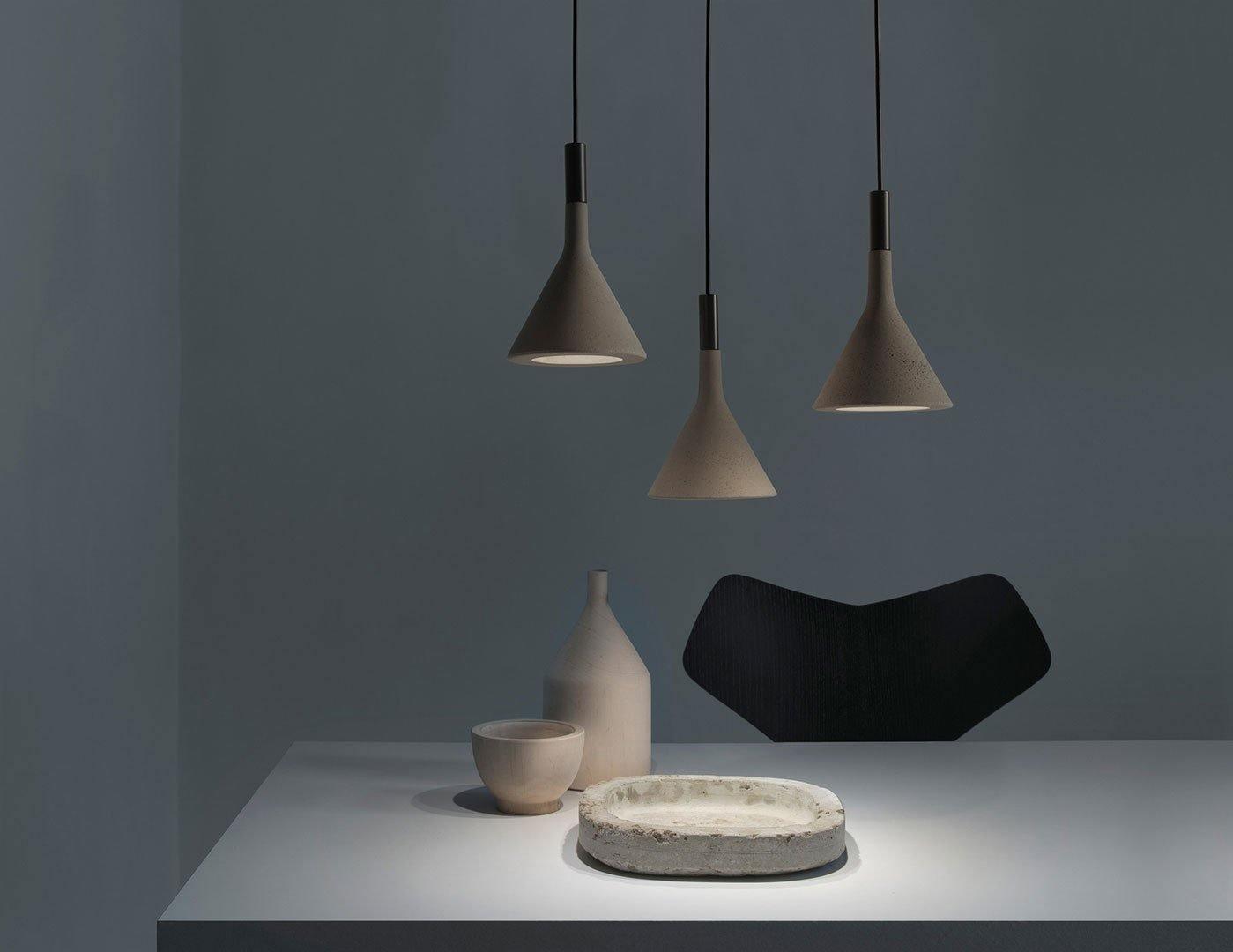 Conical Concrete Pendant Light - Letslighting