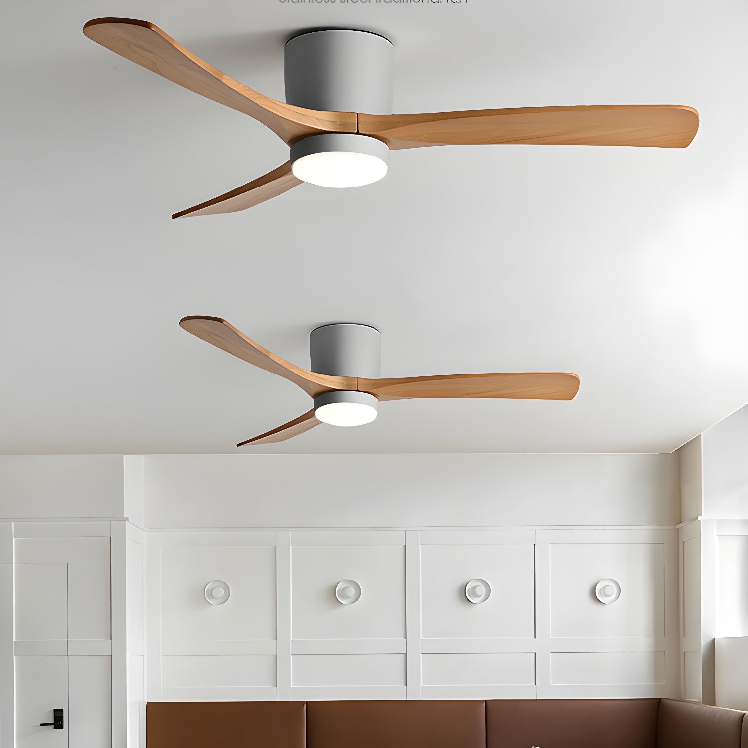 Diagrama que muestra las dimensiones del Ventilador de Techo con Luz Ezra Nórdico