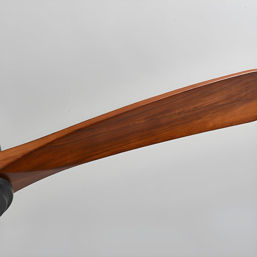 Ventilador de Techo Moderno de Madera Elena con Luz con las aspas en movimiento