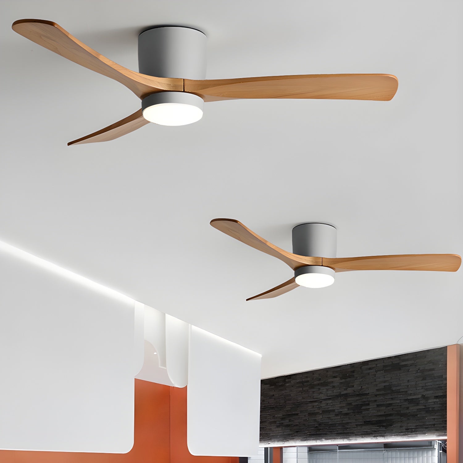 Nielsen Ventilador de Techo Nórdico de Madera con Luz de  Pulgadas