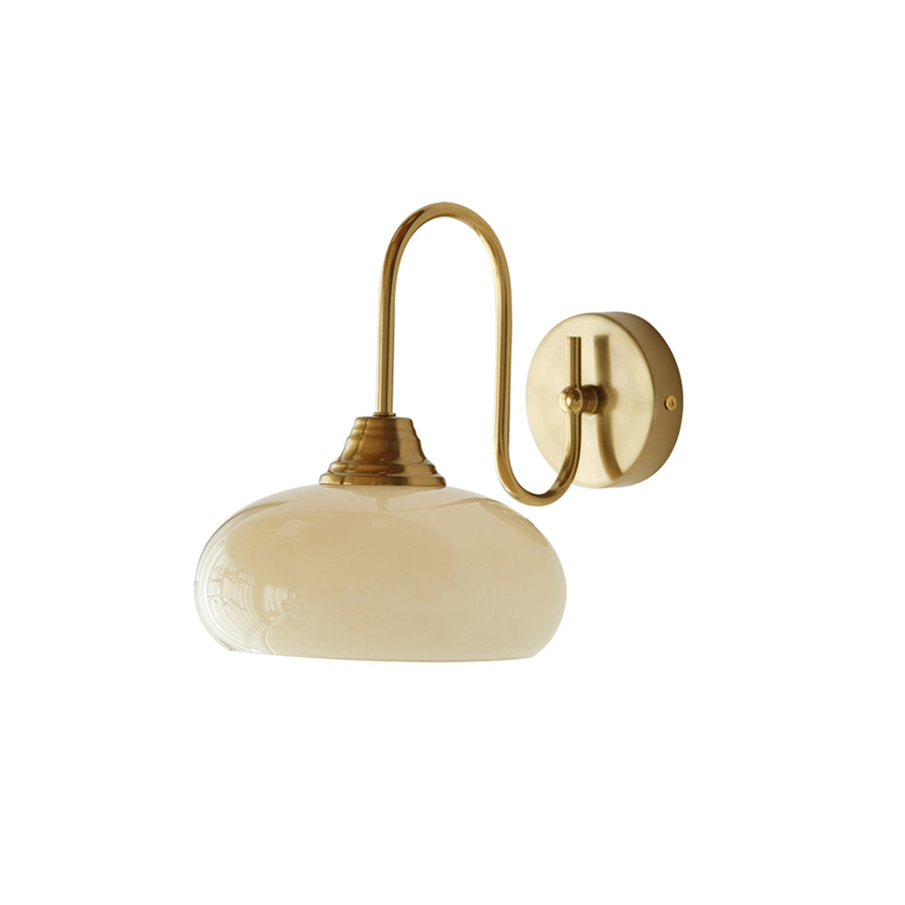 Ophaan Modern Minimalist Glass Metal Wall Light - Lamp Copper