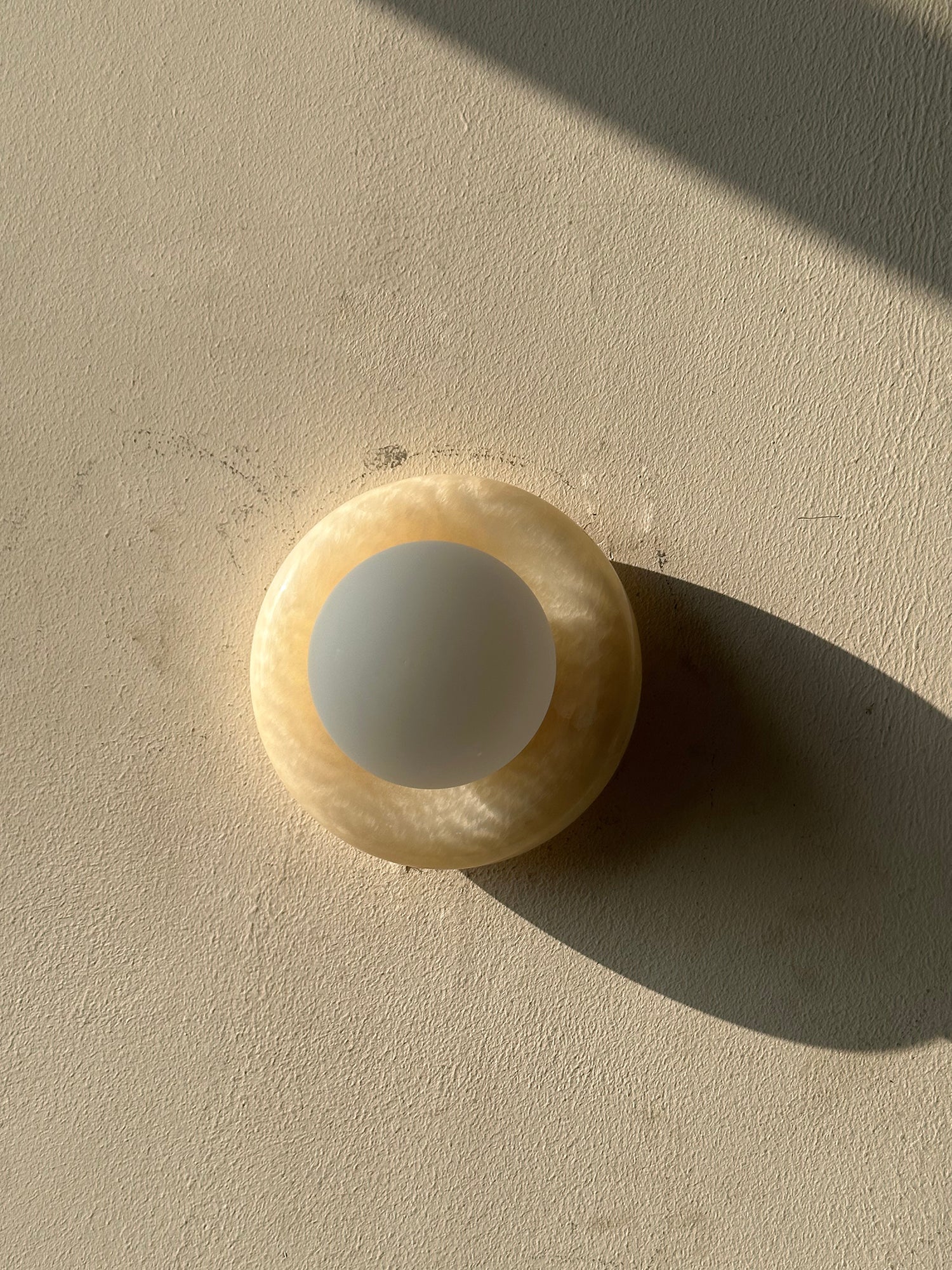 Cemaros Modern Minimalist Jade Glass Wall Lamp - Lamp Copper