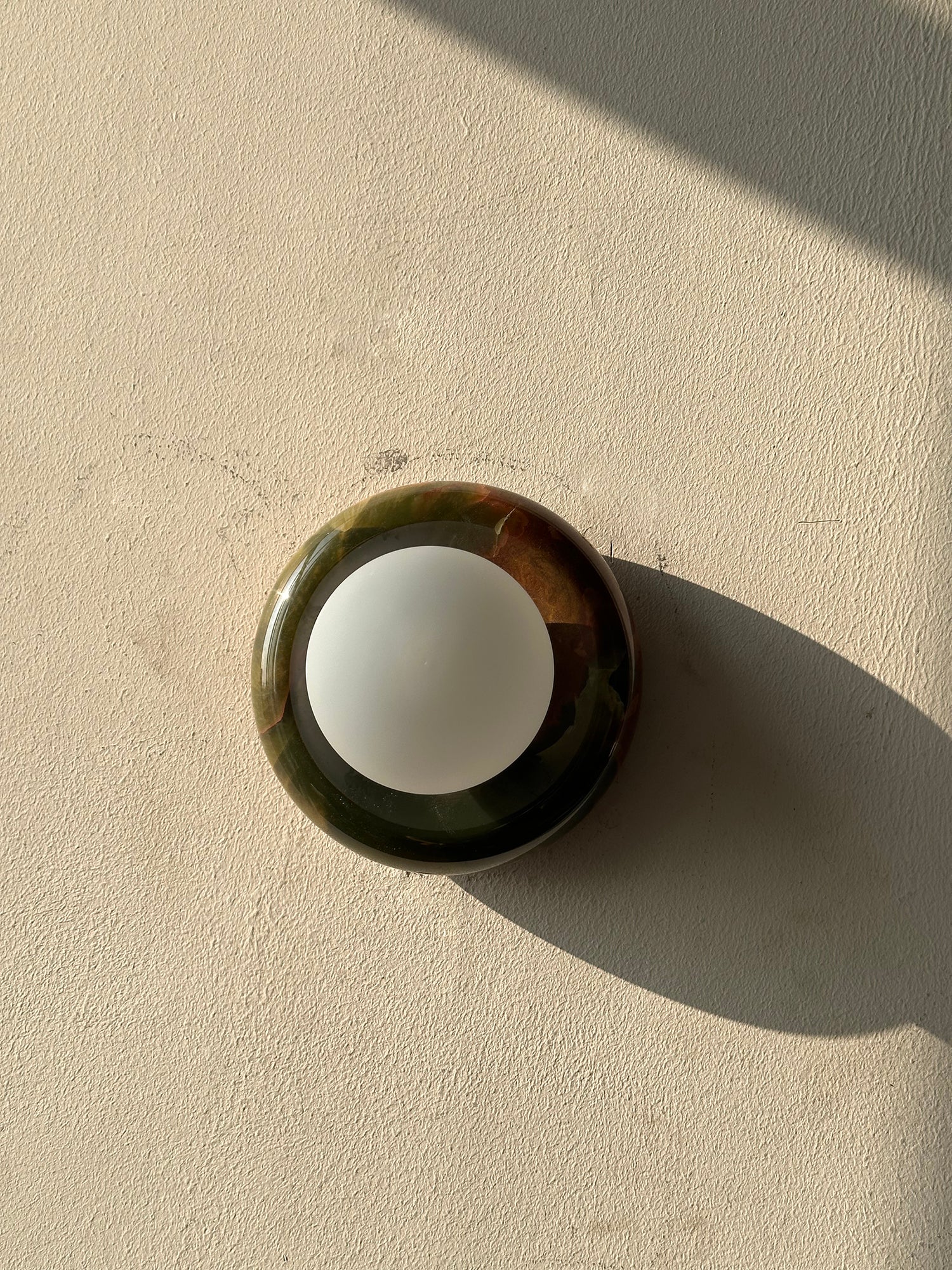 Cemaros Modern Minimalist Jade Glass Wall Lamp - Lamp Copper